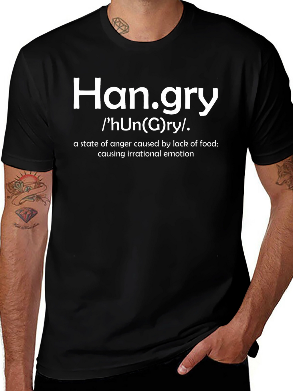 Camiseta Hangry para los Irritables con Hambre