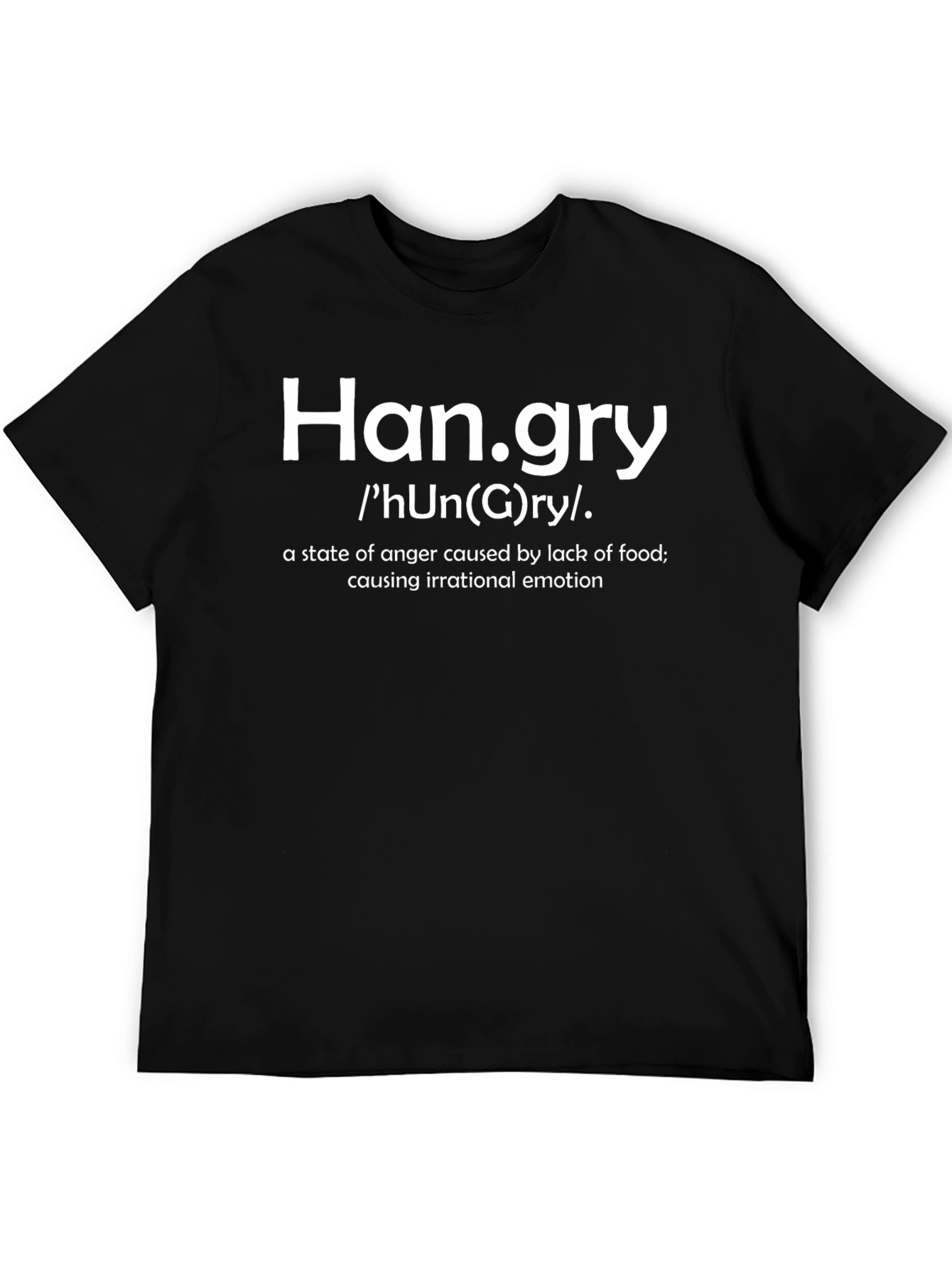 Camiseta Hangry para los Irritables con Hambre