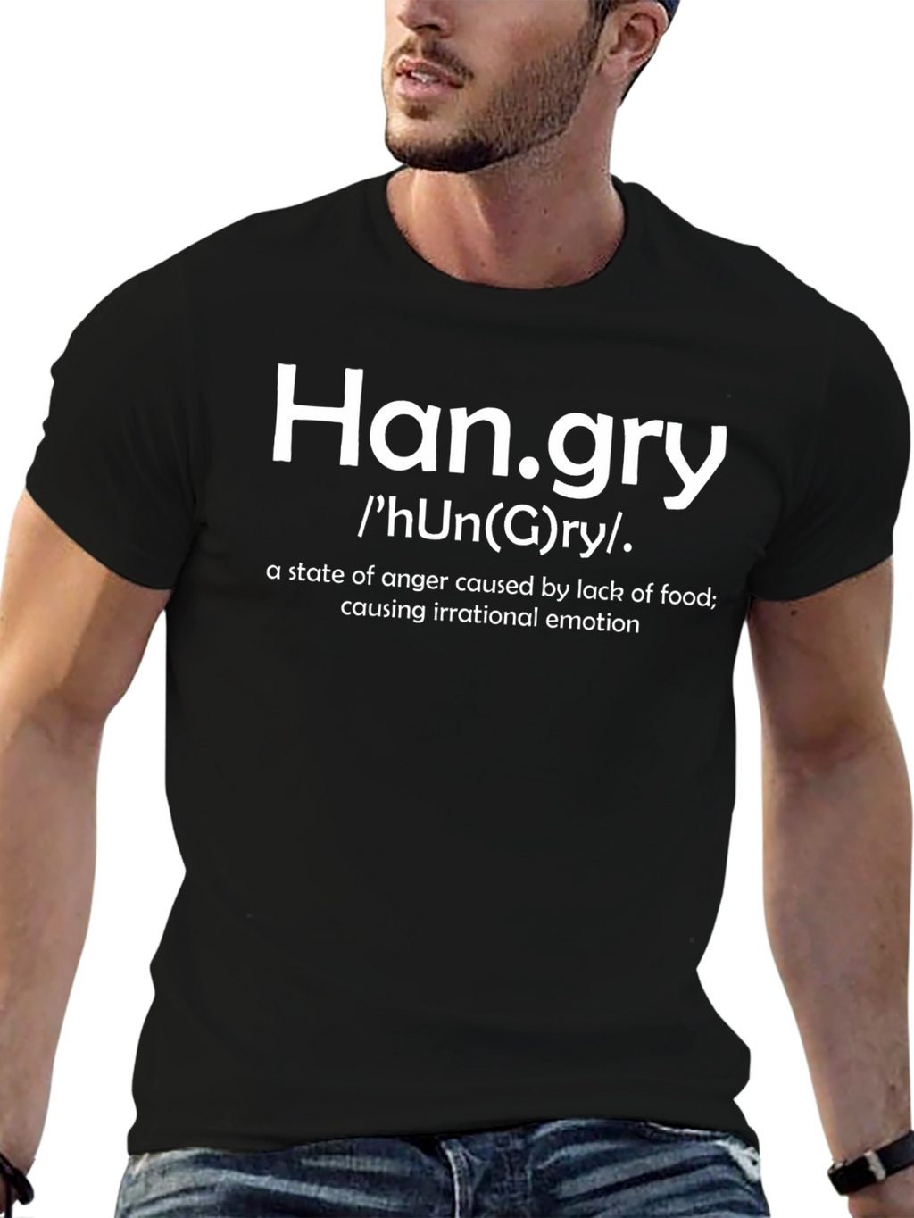 Camiseta Hangry para los Irritables con Hambre