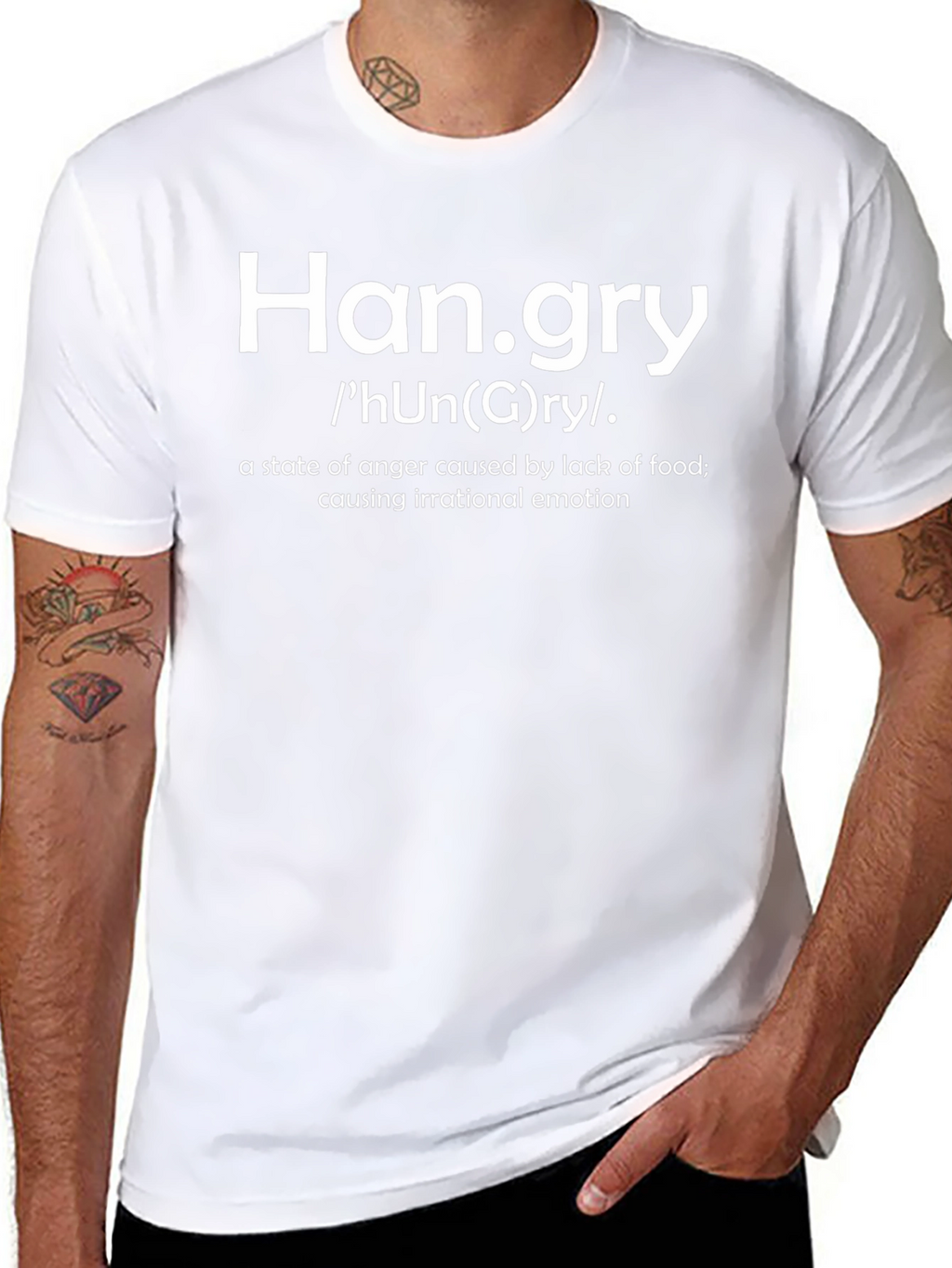 Camiseta Hangry para los Irritables con Hambre
