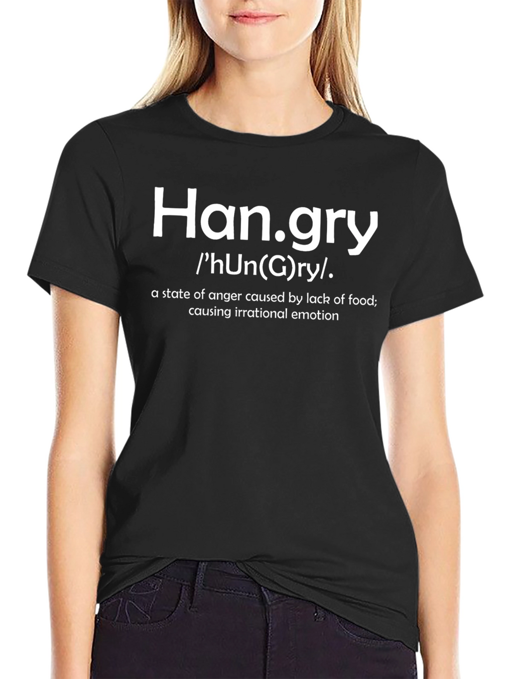 Camiseta Hangry para los Irritables con Hambre
