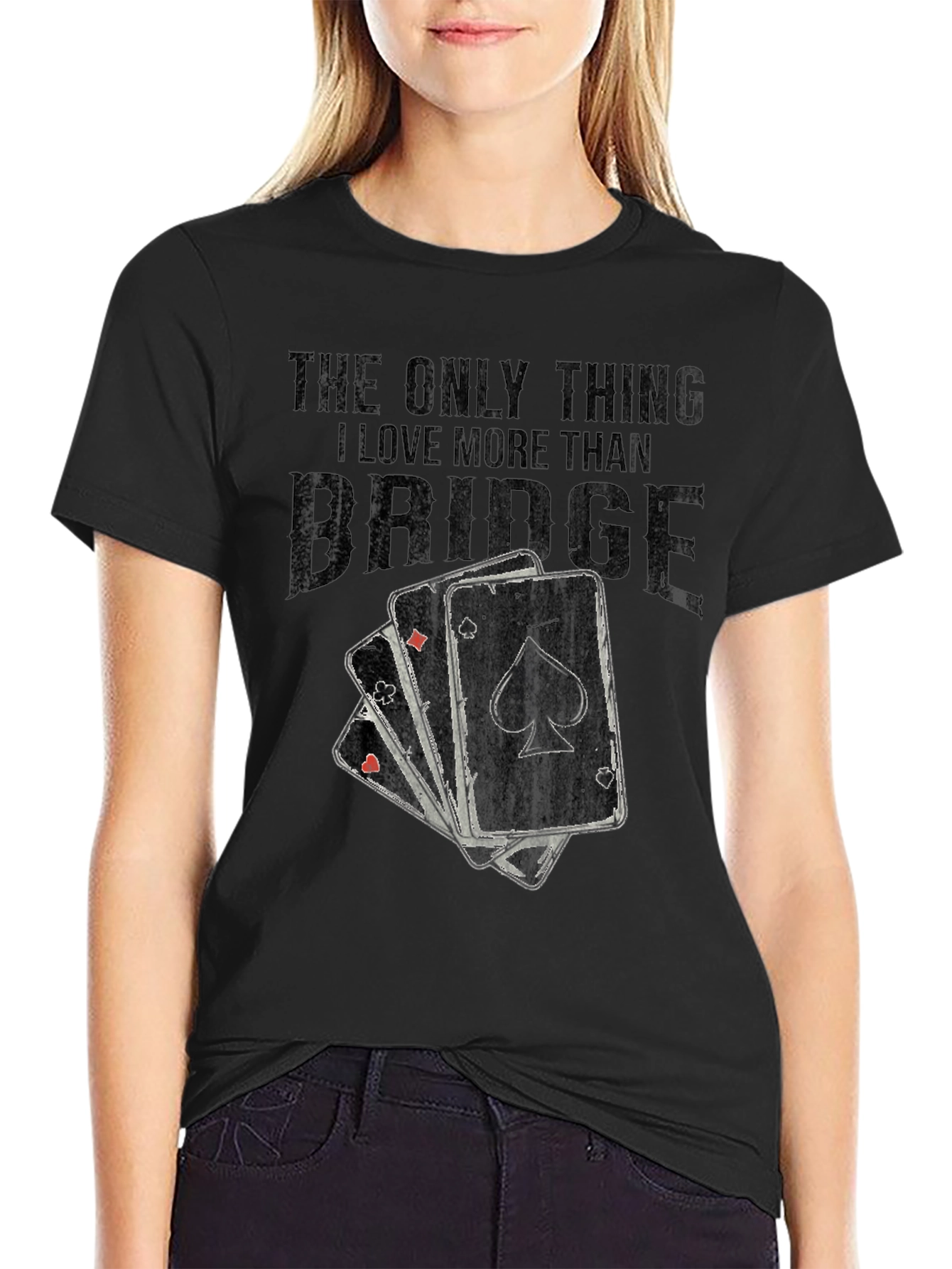 Camiseta Hombre: Amor por Bridge y Cartas