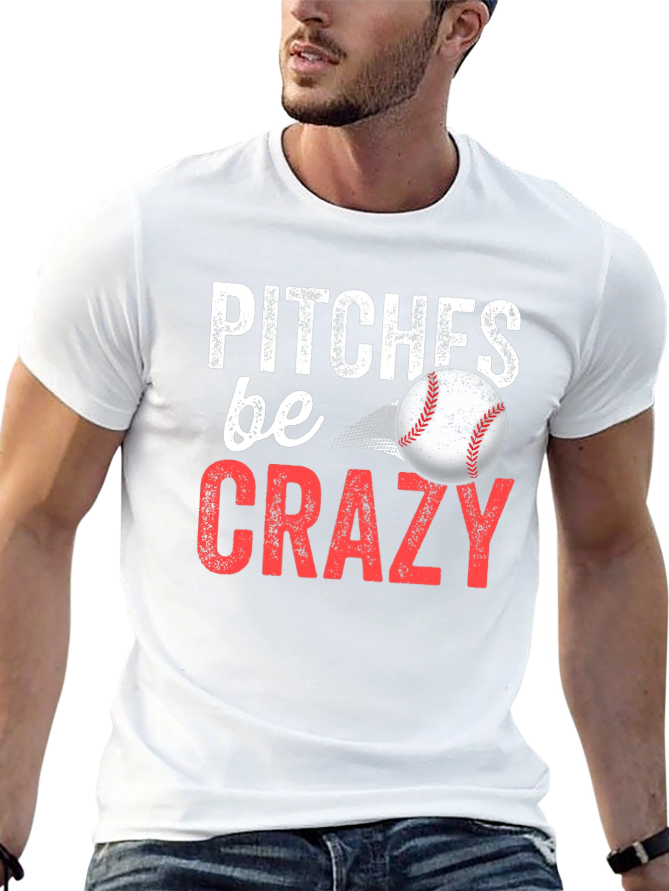 Camiseta Negra - Pitches be Crazy Baseball