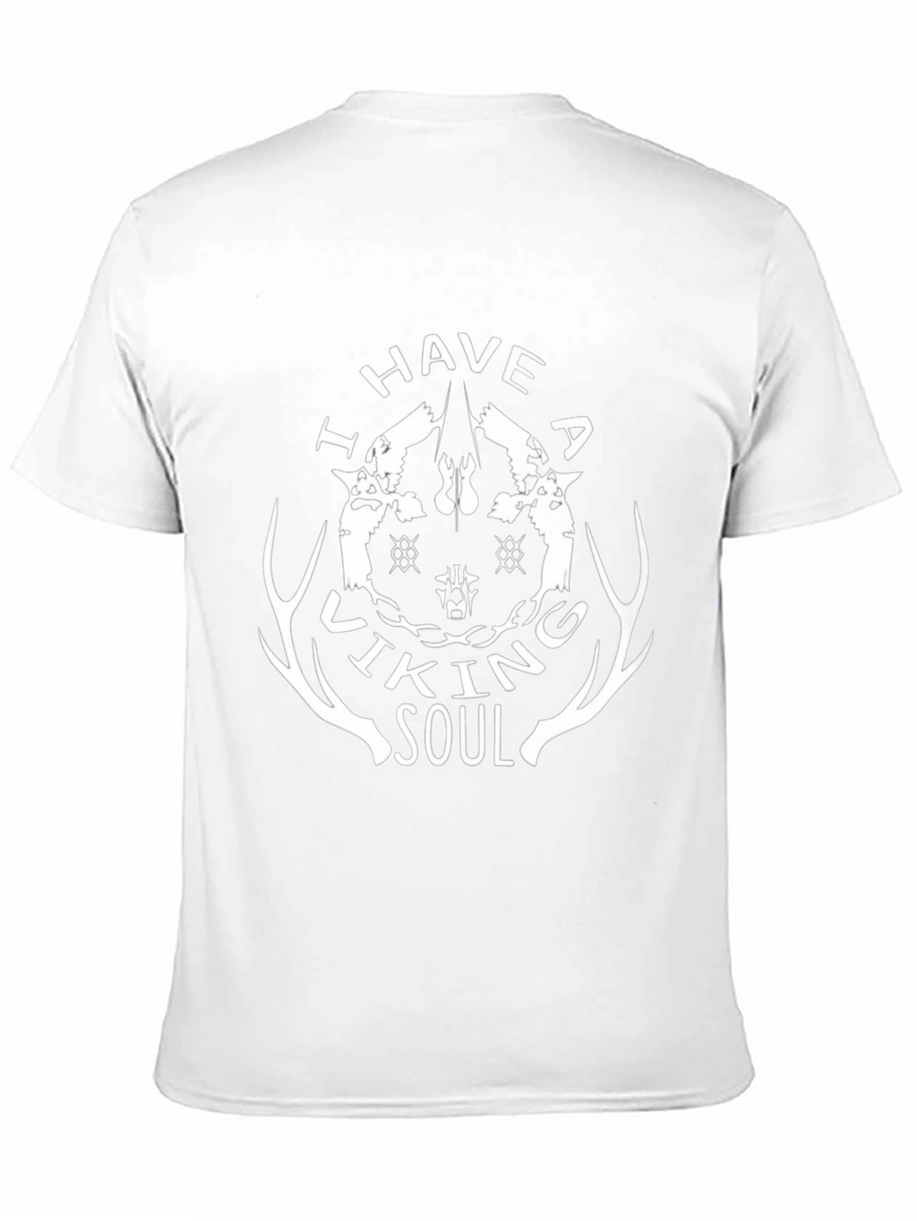 Camiseta Negra Alma Vikinga para Hombre