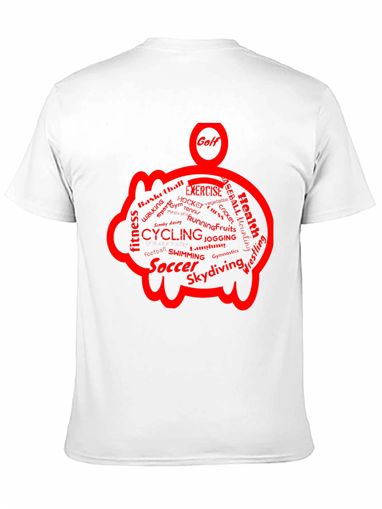 Camiseta Negra con Diseño de Cerdo Deportivo