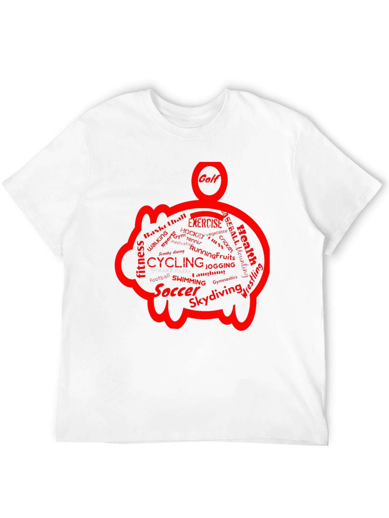 Camiseta Negra con Diseño de Cerdo Deportivo