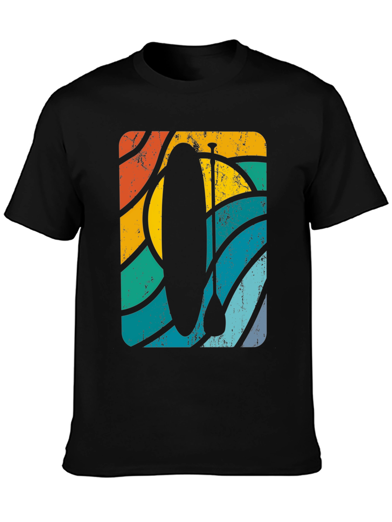 Camiseta Estampada Retro Paddle Surf