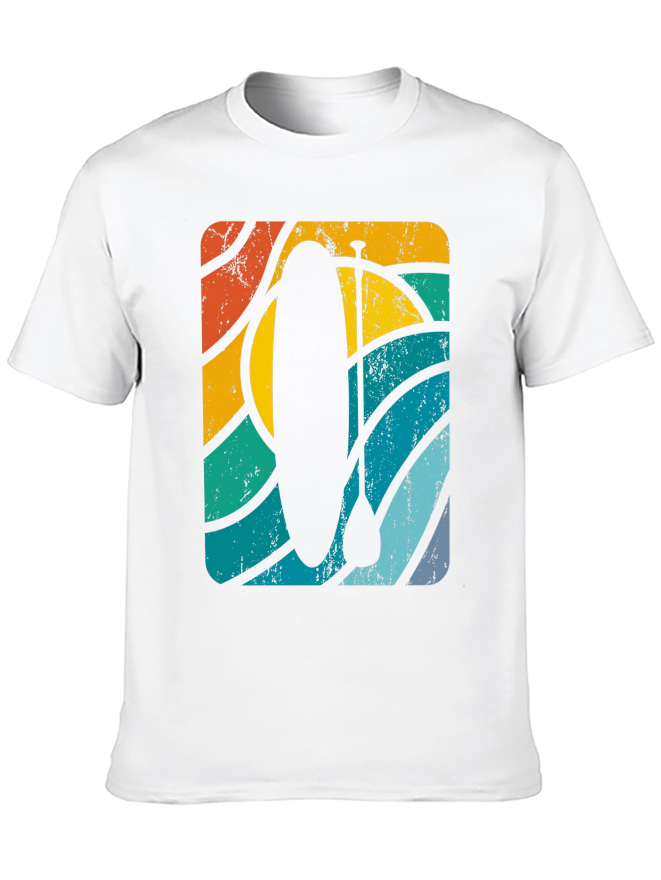 Camiseta Estampada Retro Paddle Surf