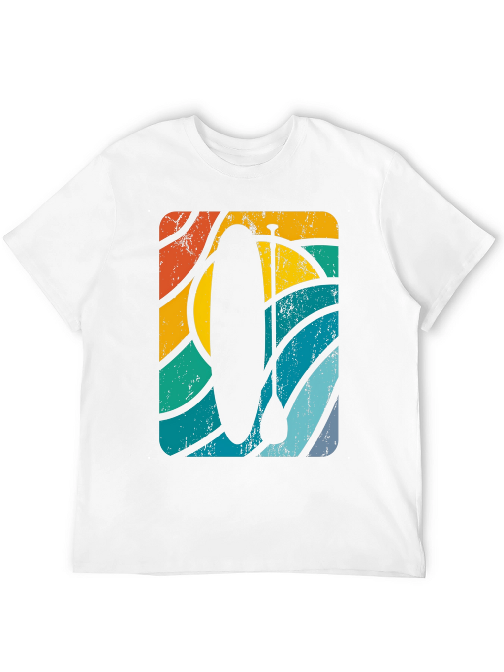 Camiseta Estampada Retro Paddle Surf