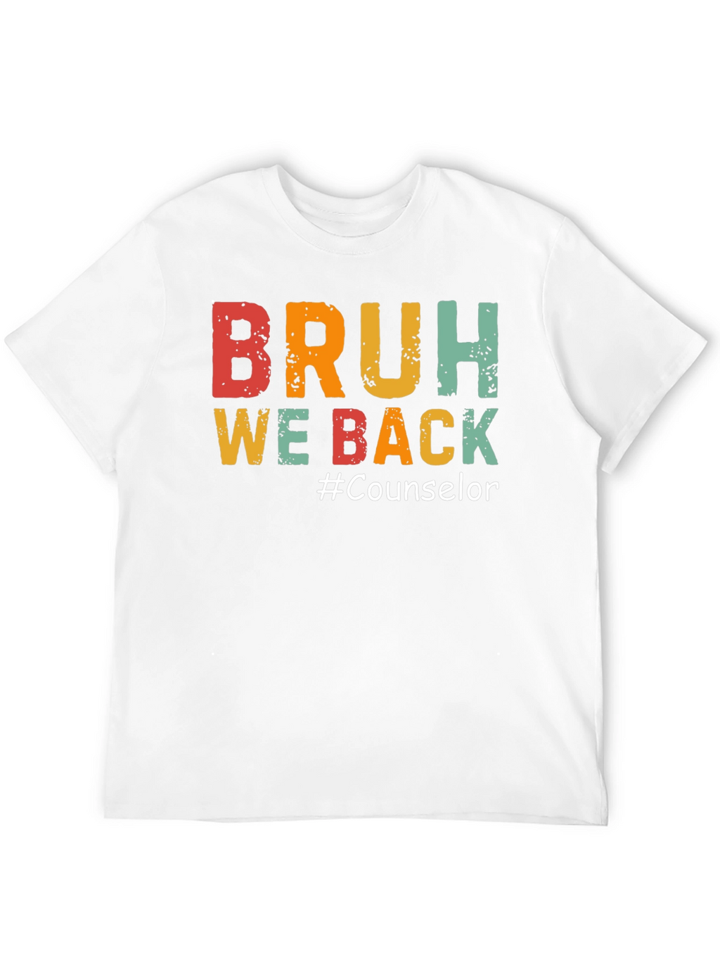 Camiseta Negra BRUH WE BACK #Counselor