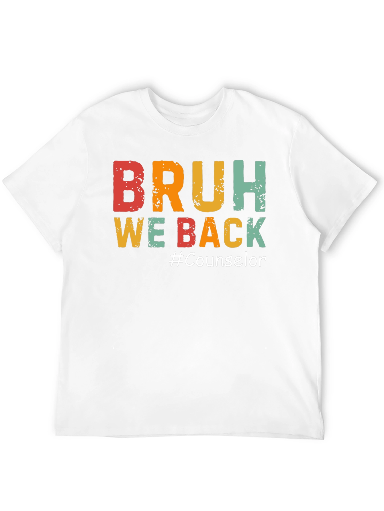 Camiseta Negra BRUH WE BACK #Counselor