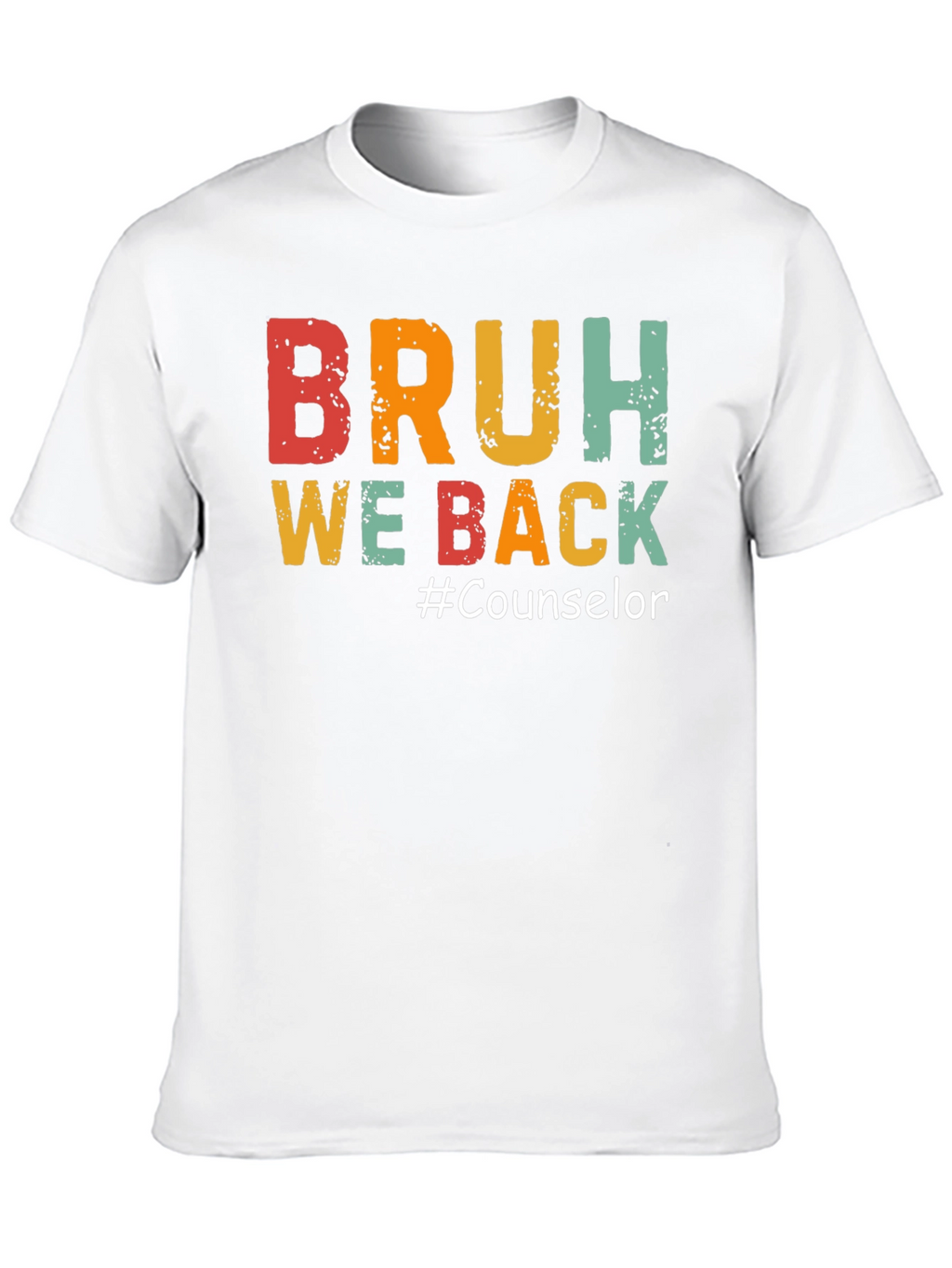 Camiseta Negra BRUH WE BACK #Counselor