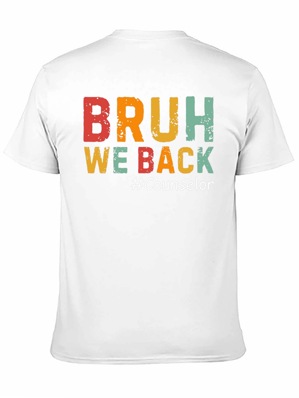 Camiseta Negra BRUH WE BACK #Counselor
