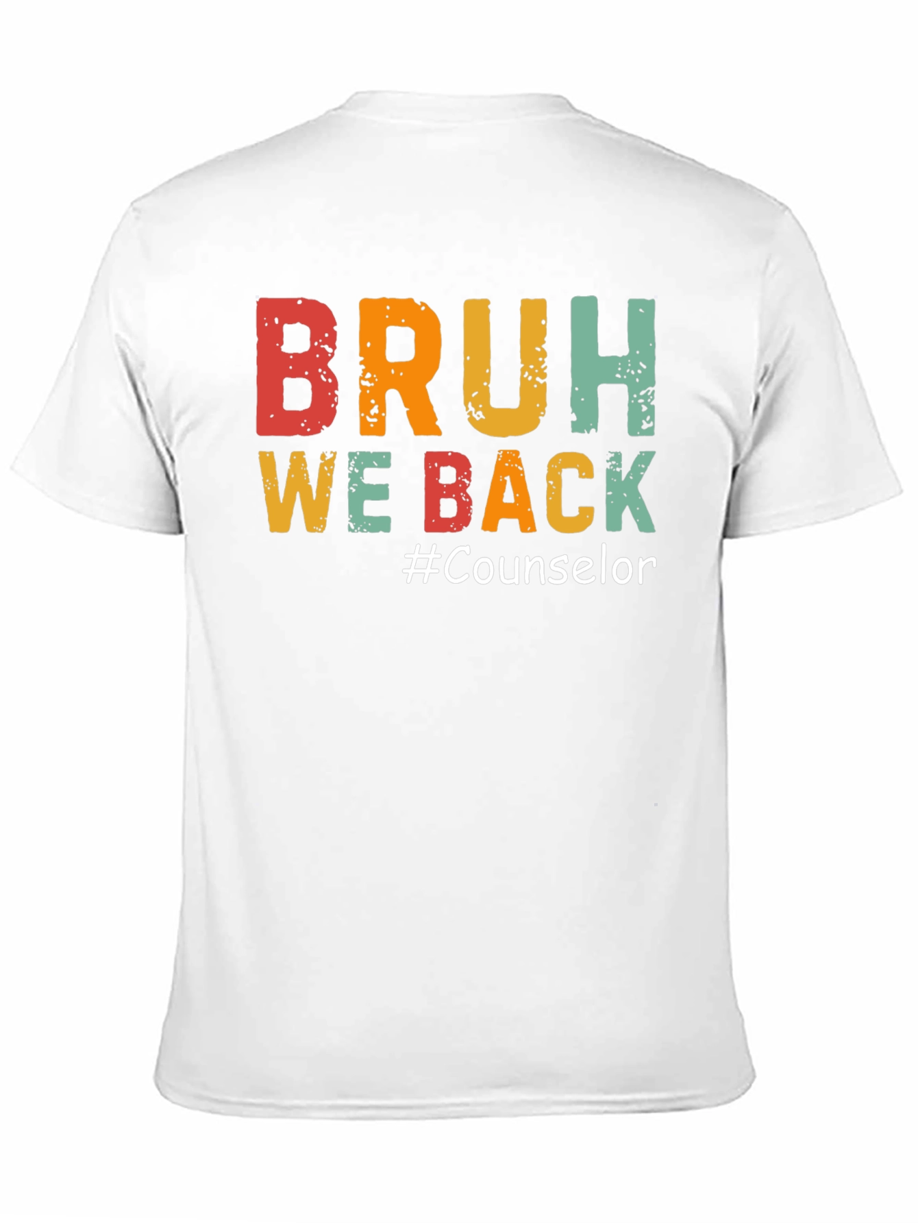 Camiseta Negra BRUH WE BACK #Counselor