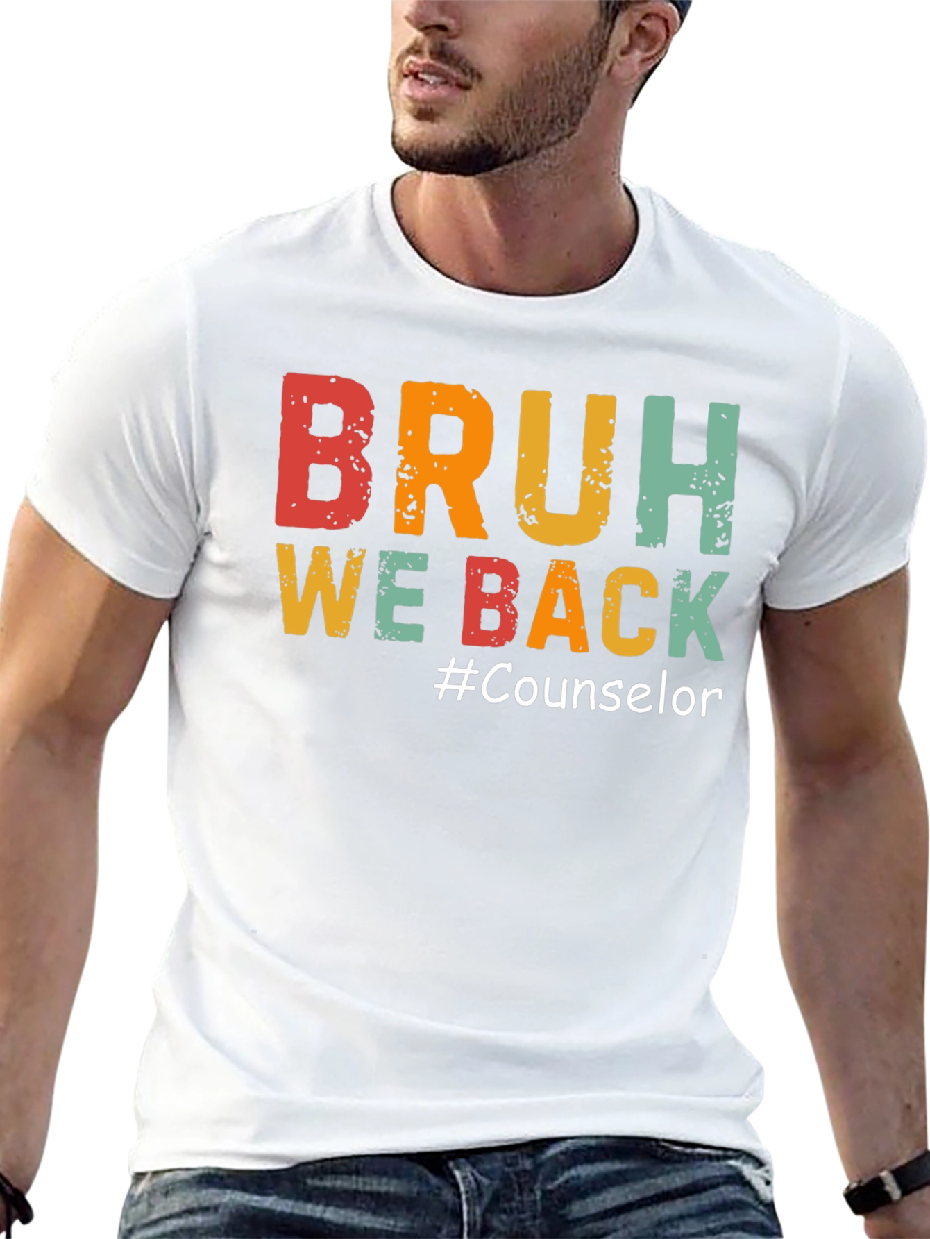 Camiseta Negra BRUH WE BACK #Counselor