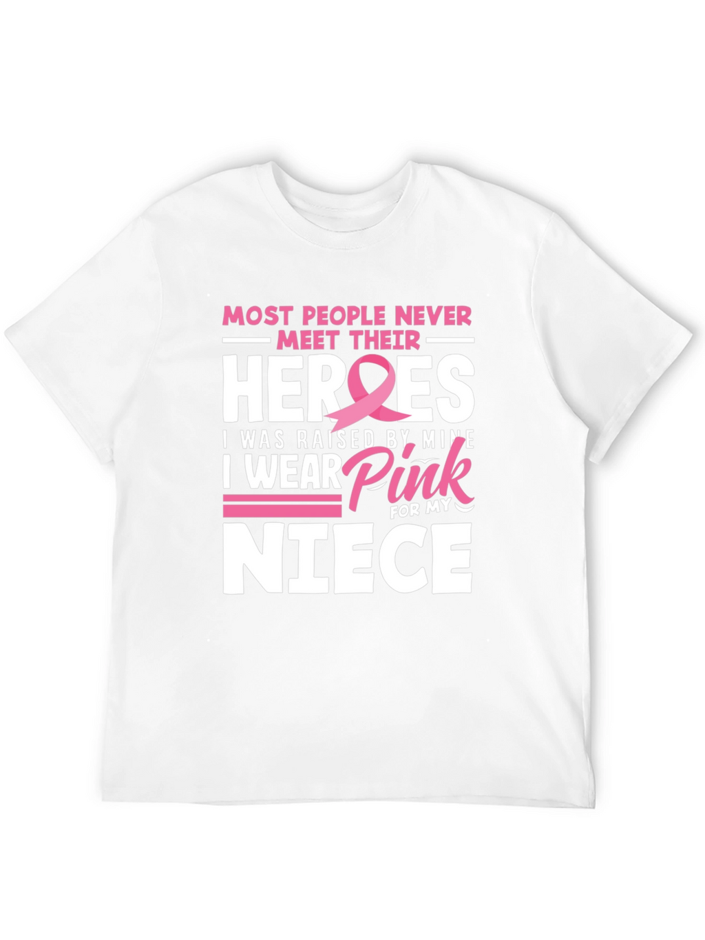 Camiseta Héroes de Sobrina Con Cinta Rosa