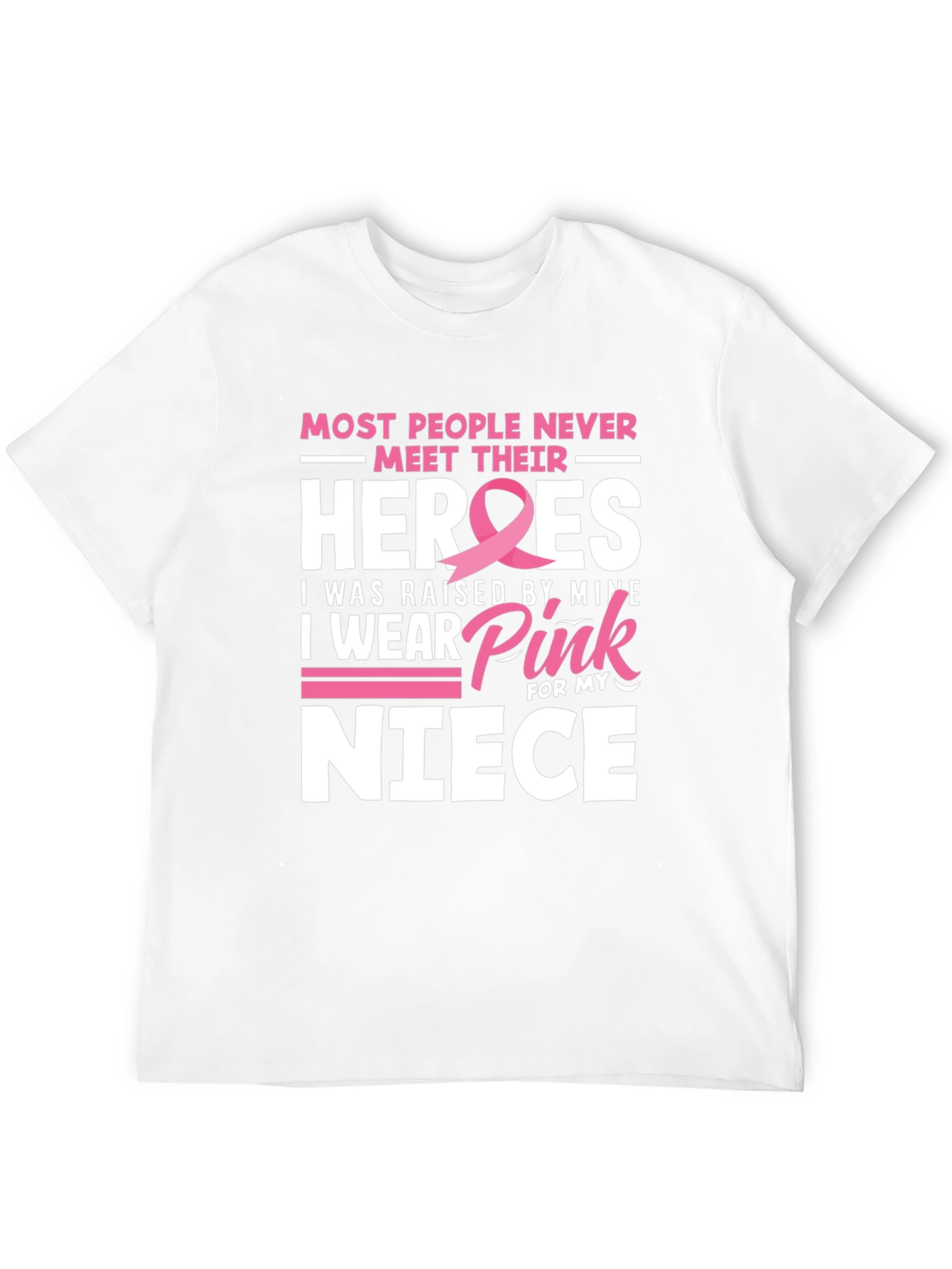 Camiseta Héroes de Sobrina Con Cinta Rosa