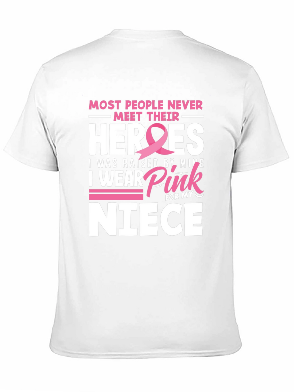 Camiseta Héroes de Sobrina Con Cinta Rosa