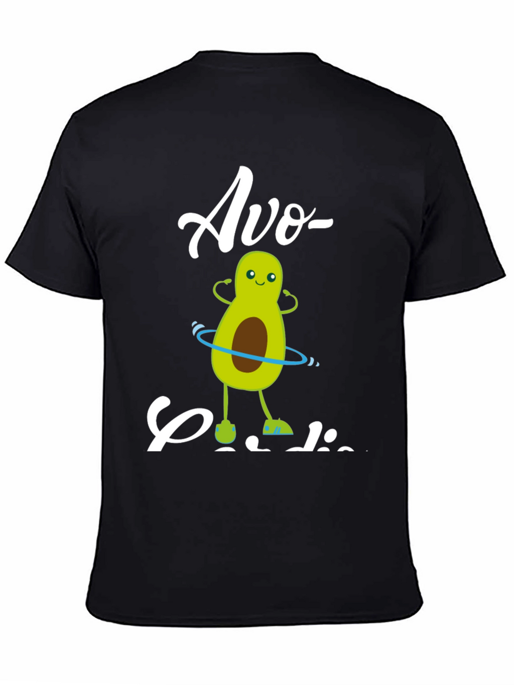 Camiseta Negra Avo-Cardio Divertida y Original