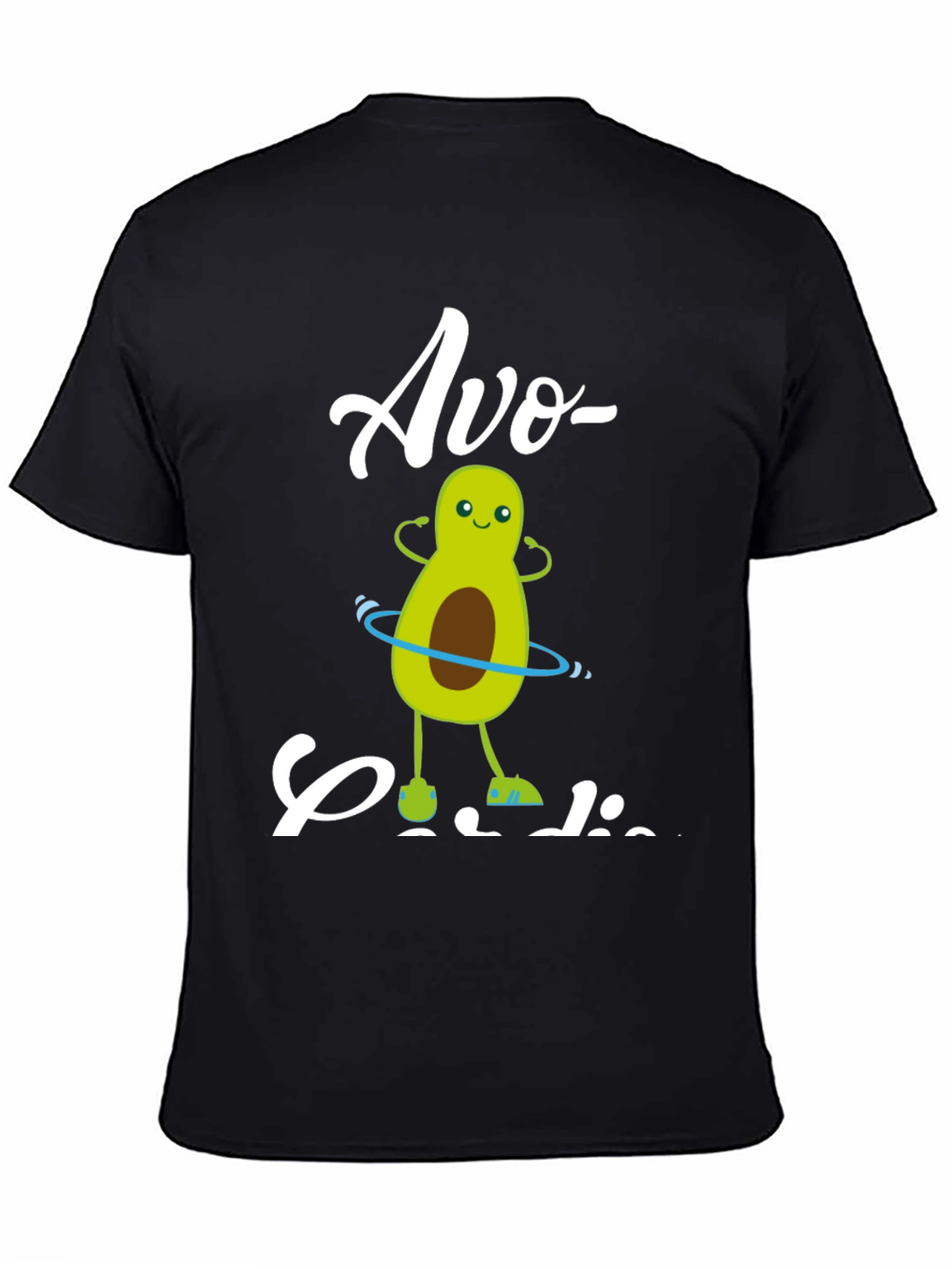 Camiseta Negra Avo-Cardio Divertida y Original