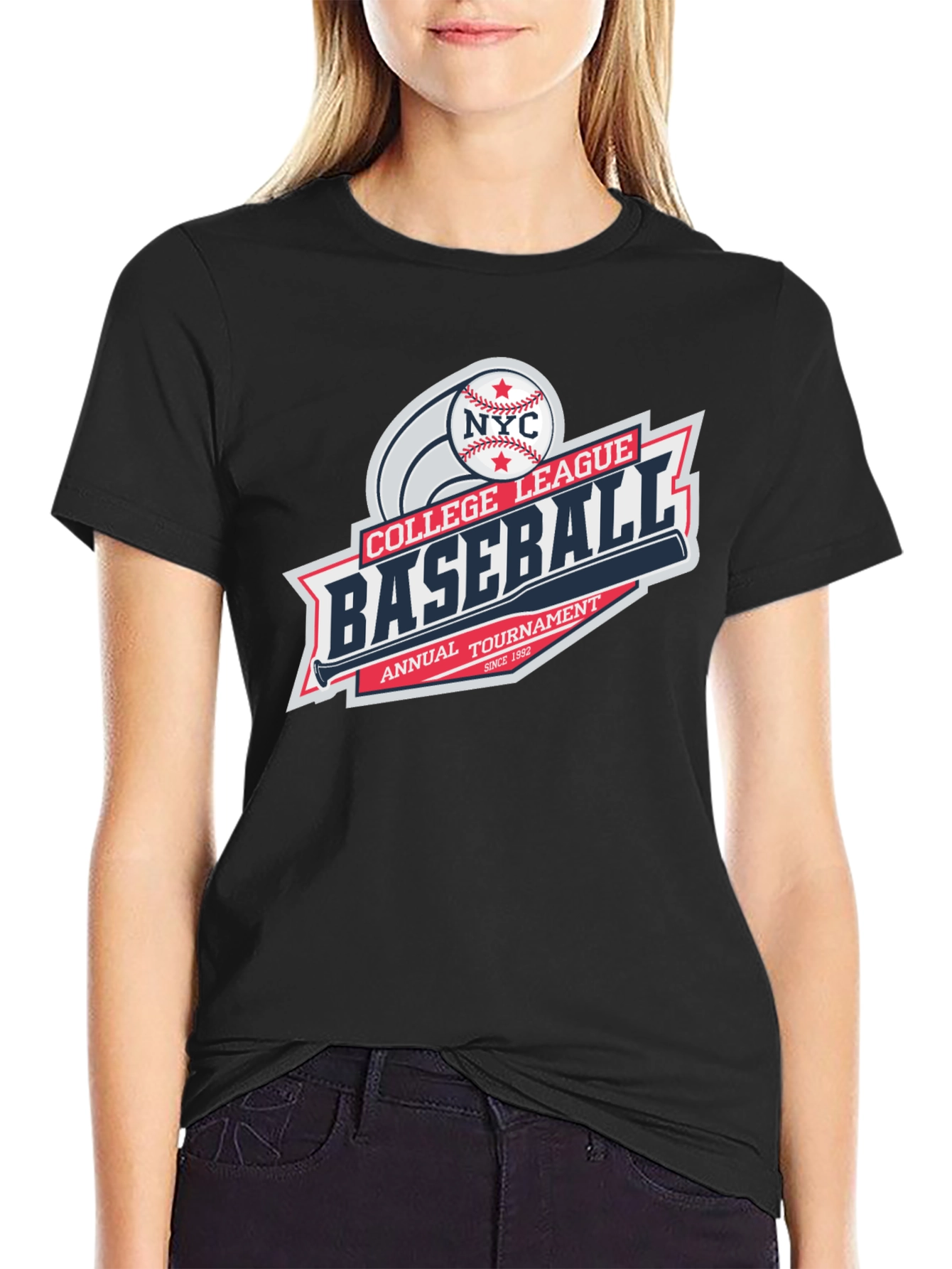 Camiseta Baseball NYC College League Edición Torneo Anual