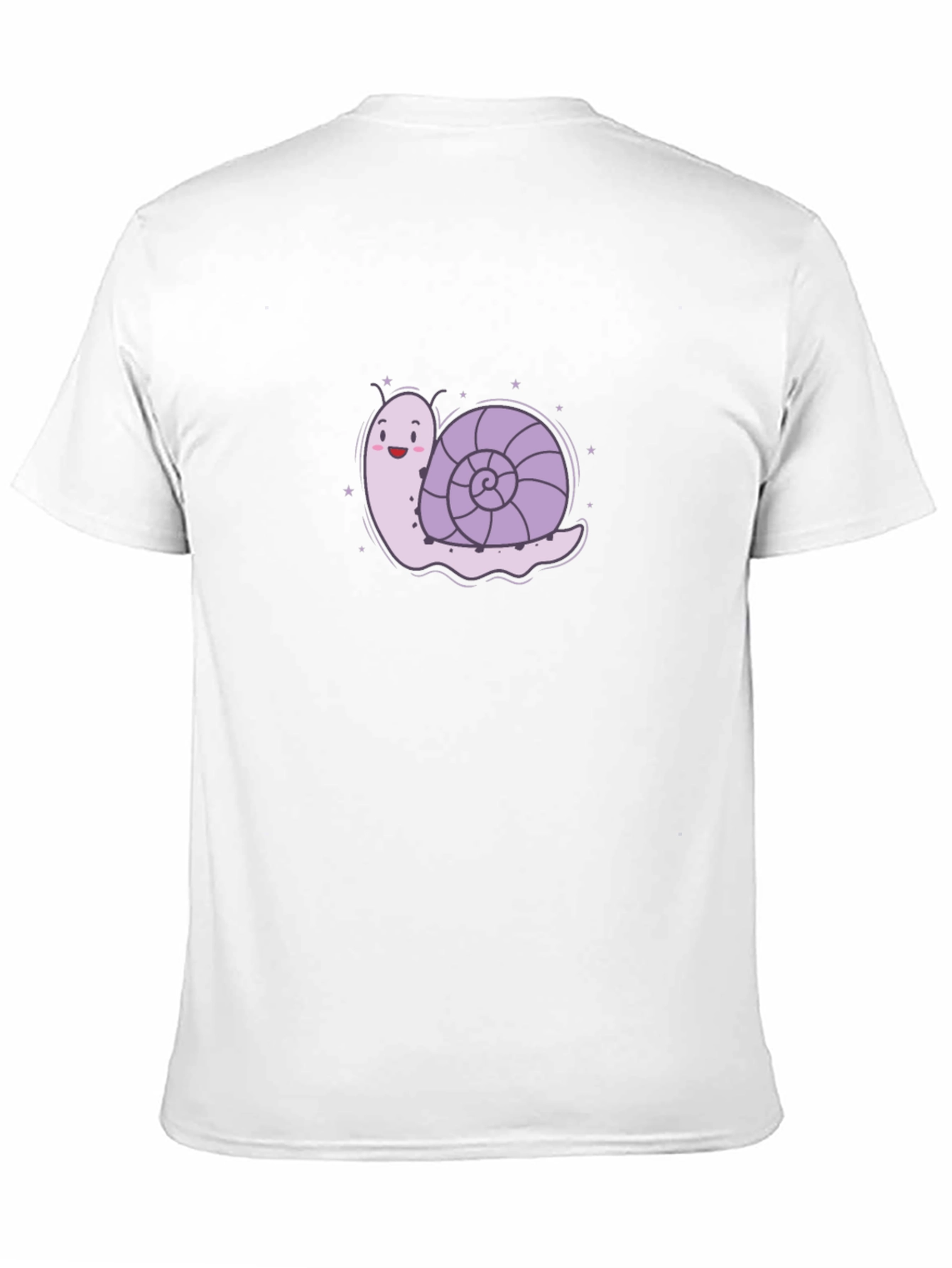 Camiseta Negra con Diseño de Caracol Adorable