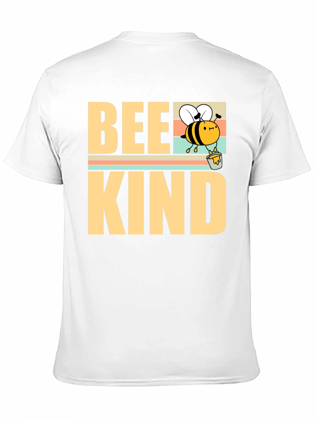 Camiseta Bee Kind Negra para Hombre