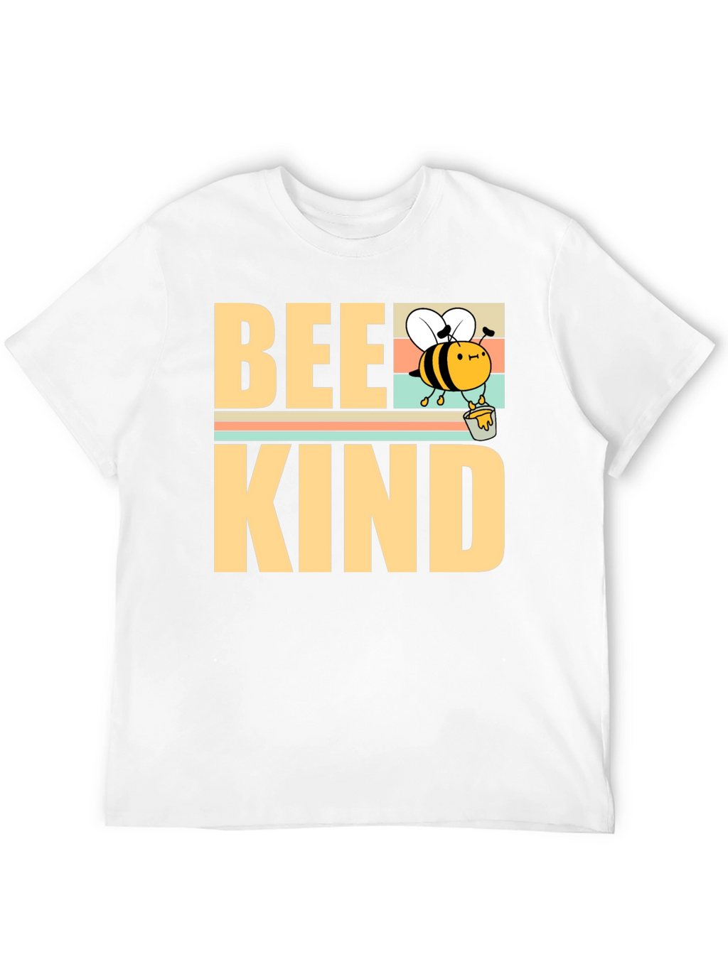 Camiseta Bee Kind Negra para Hombre