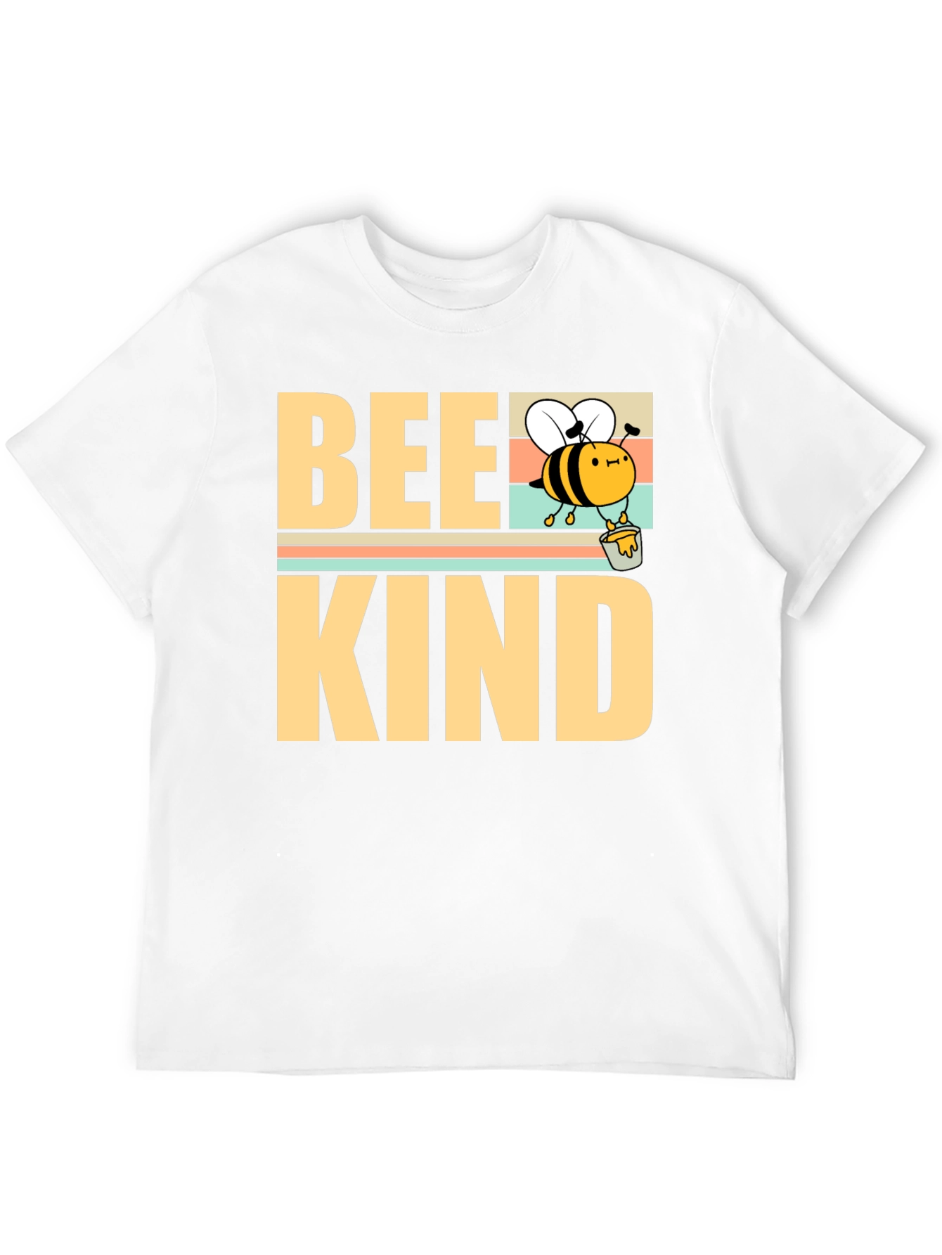 Camiseta Bee Kind Negra para Hombre