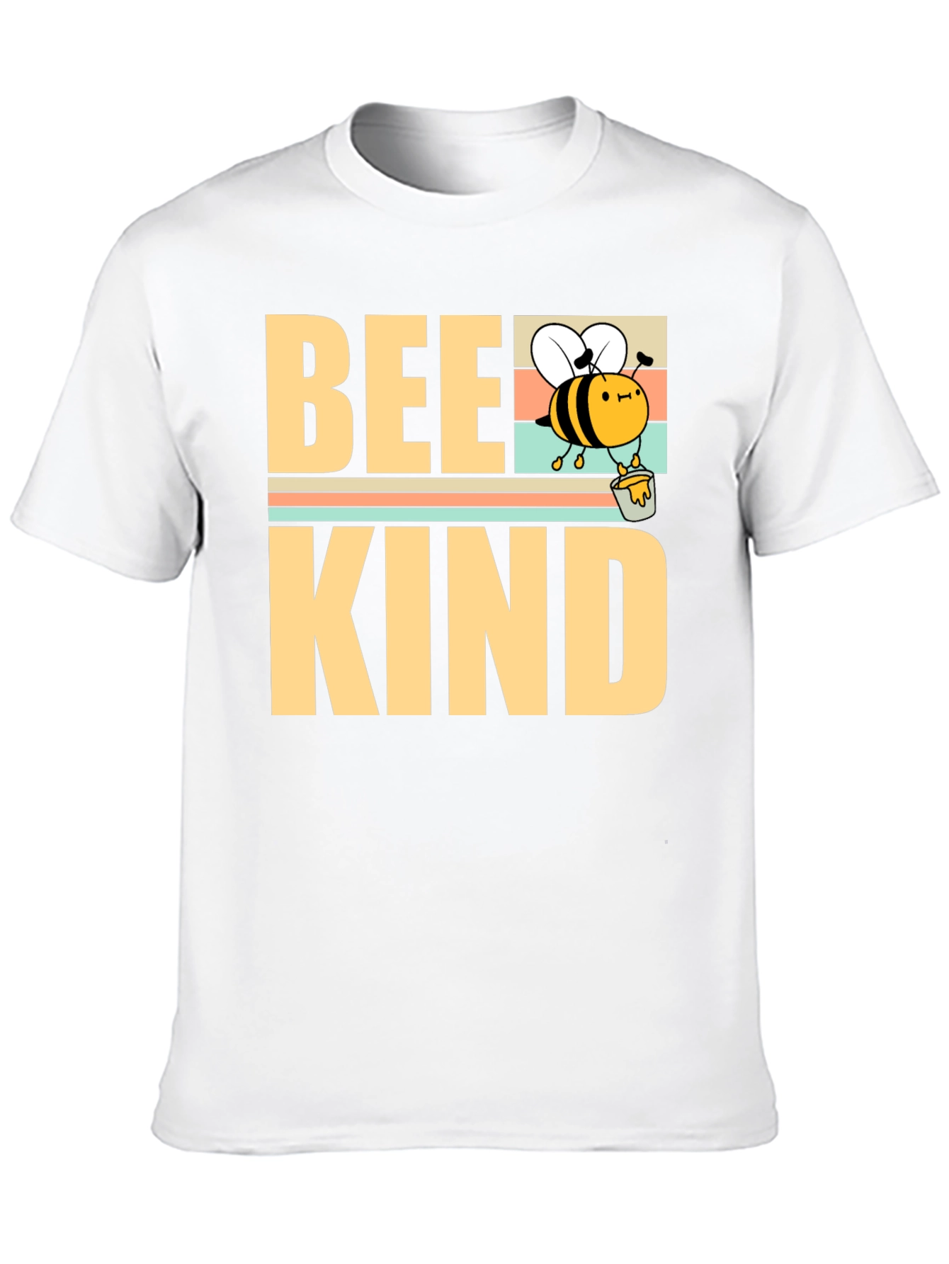 Camiseta Bee Kind Negra para Hombre