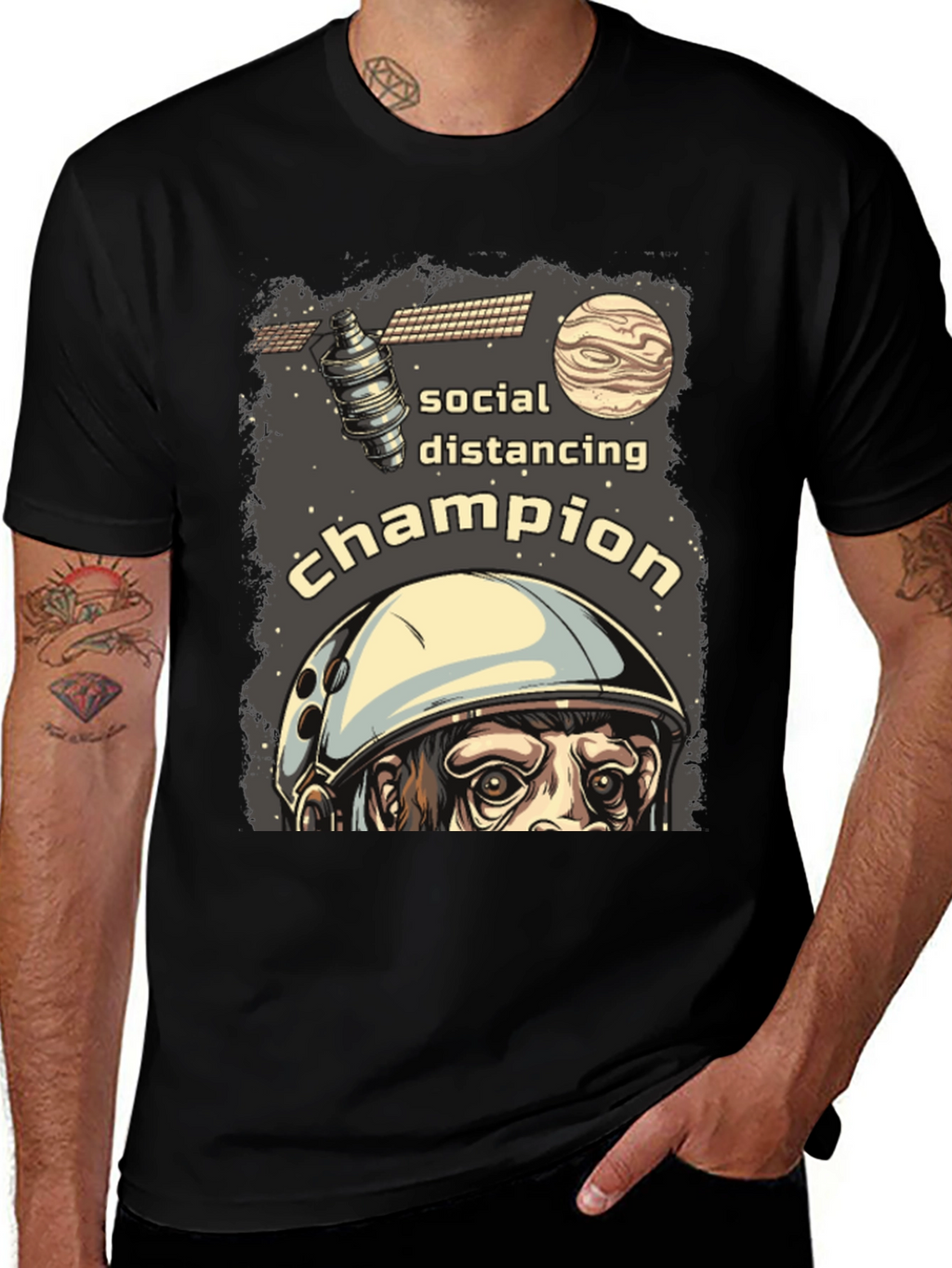Camiseta Distanciamiento Social Campeón Espacial