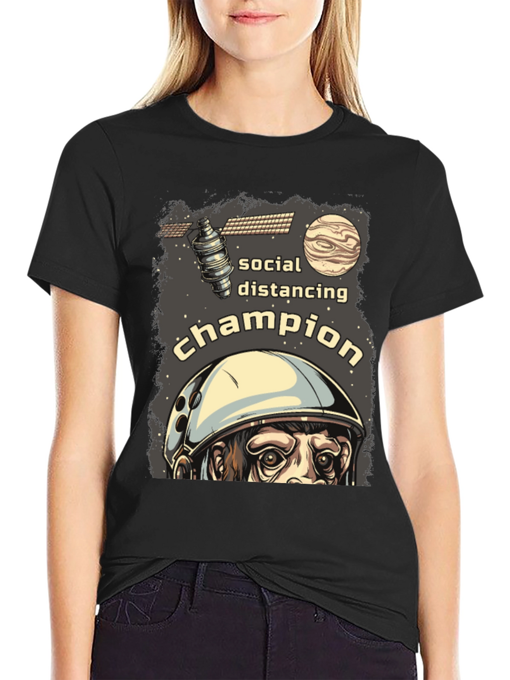 Camiseta Distanciamiento Social Campeón Espacial