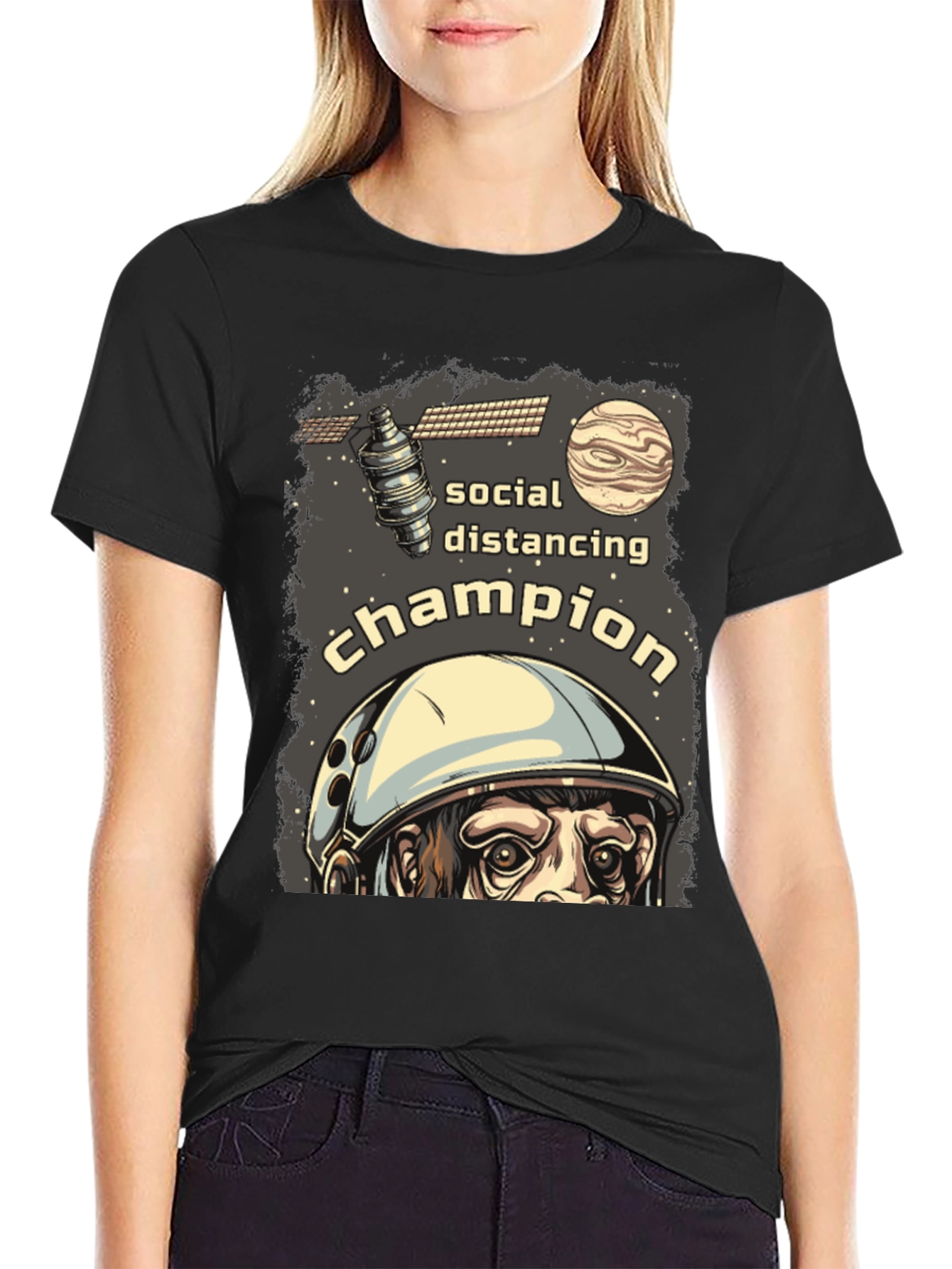 Camiseta Distanciamiento Social Campeón Espacial