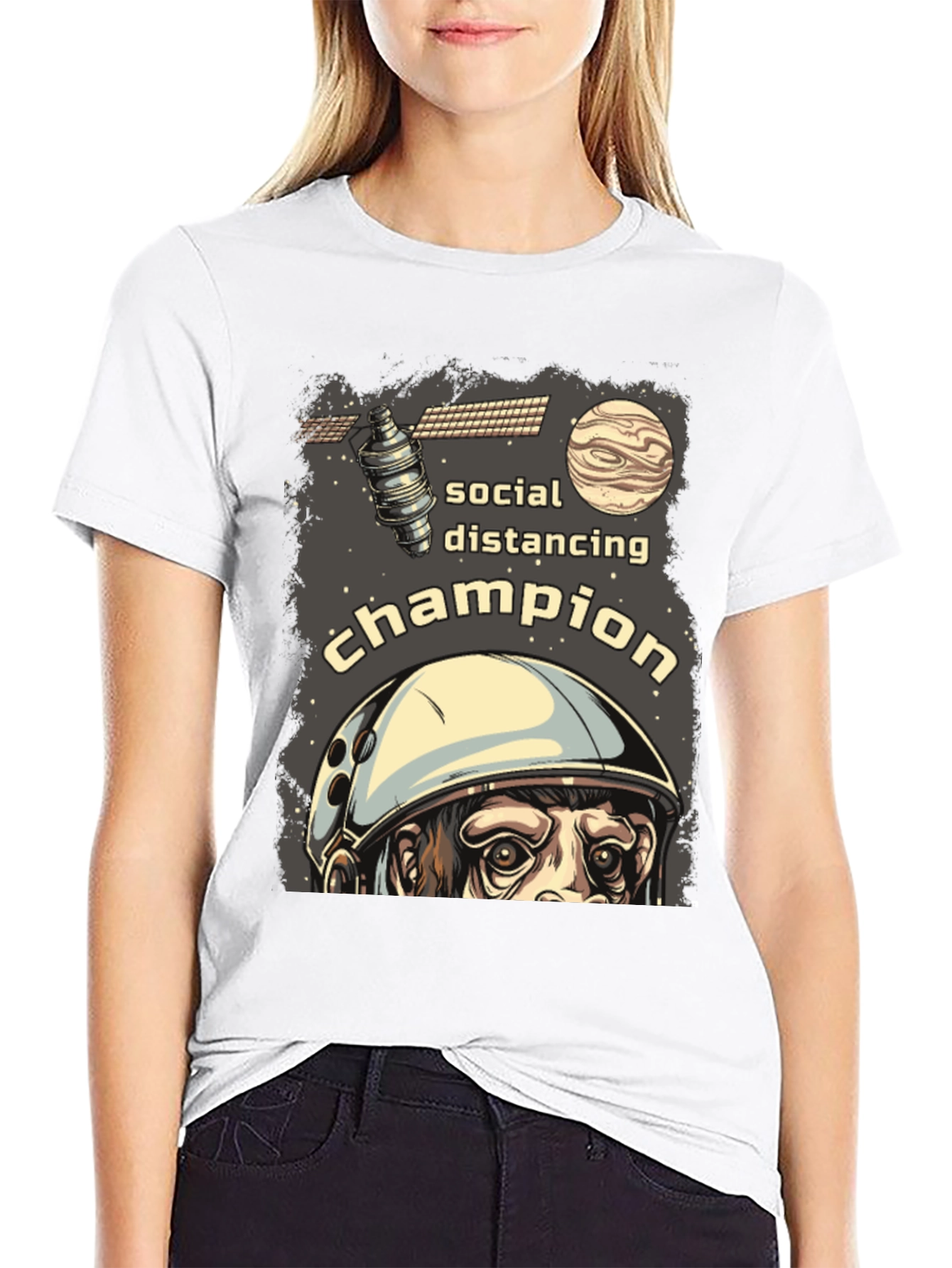 Camiseta Distanciamiento Social Campeón Espacial
