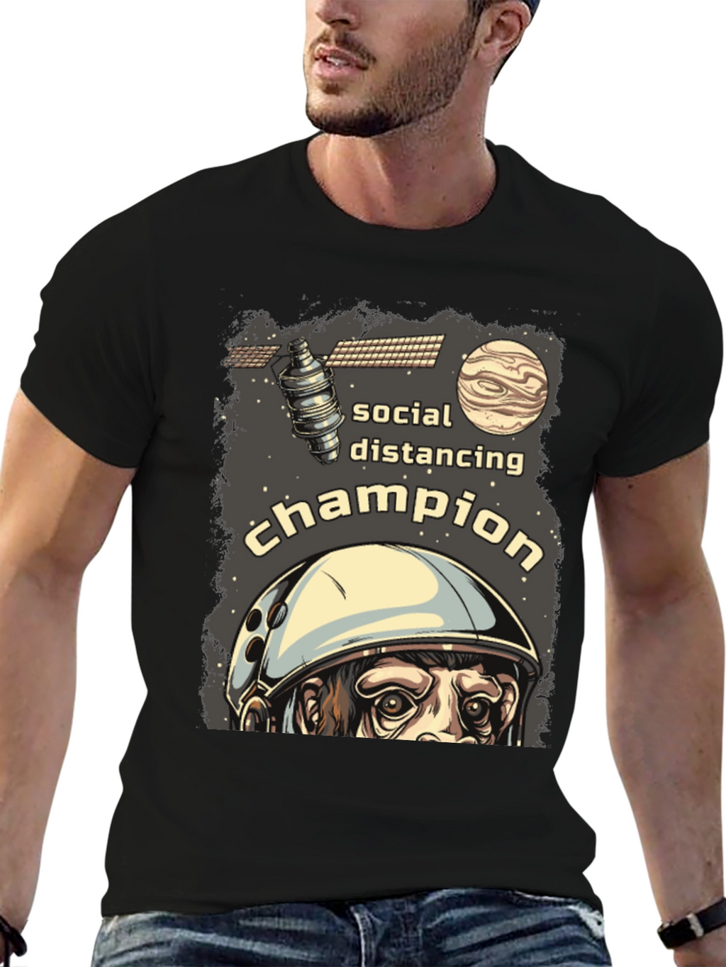 Camiseta Distanciamiento Social Campeón Espacial