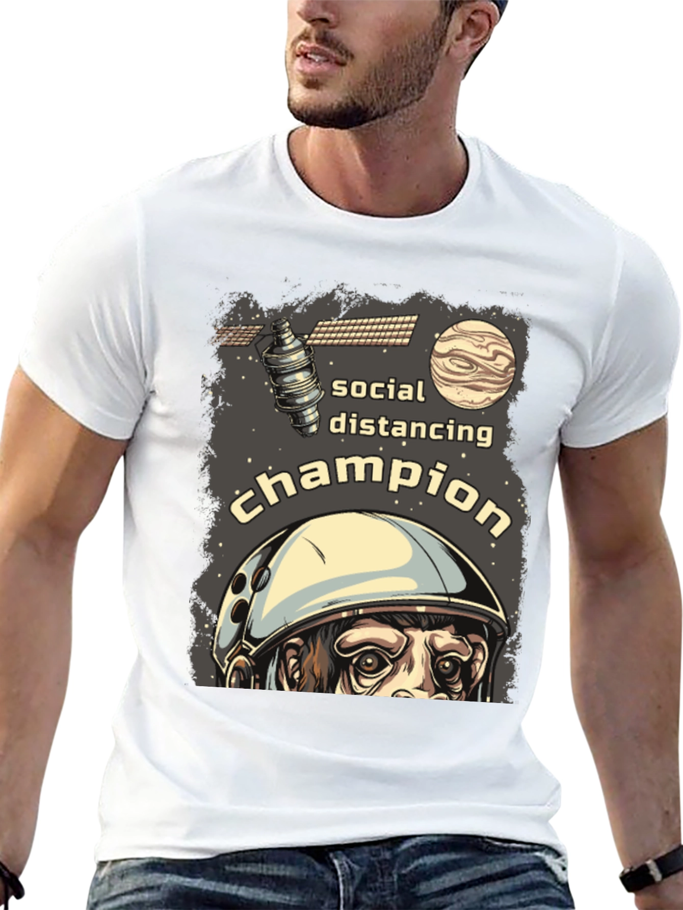 Camiseta Distanciamiento Social Campeón Espacial