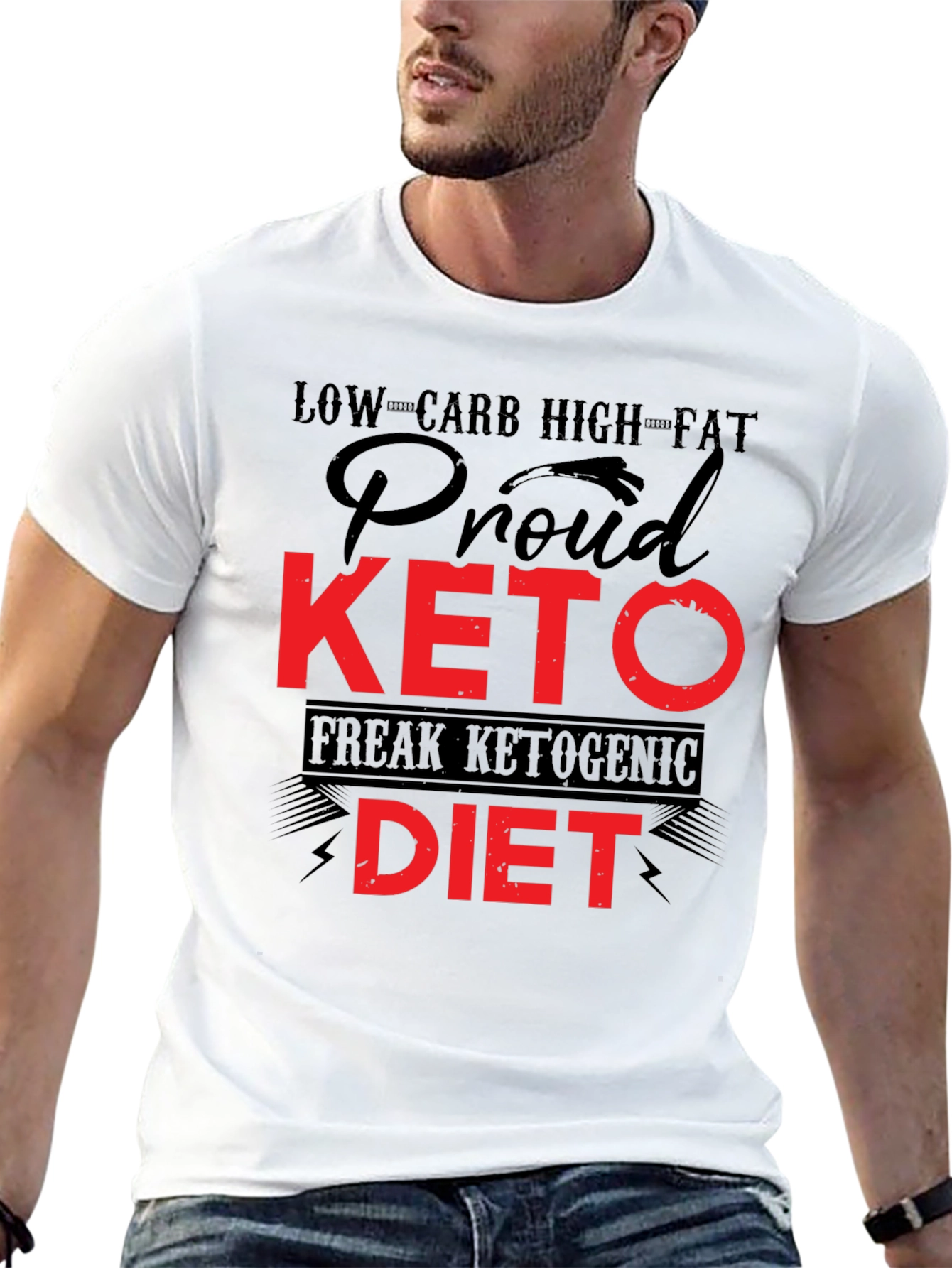 Camiseta Hombre Keto: Orgullo Dietético y Estilo