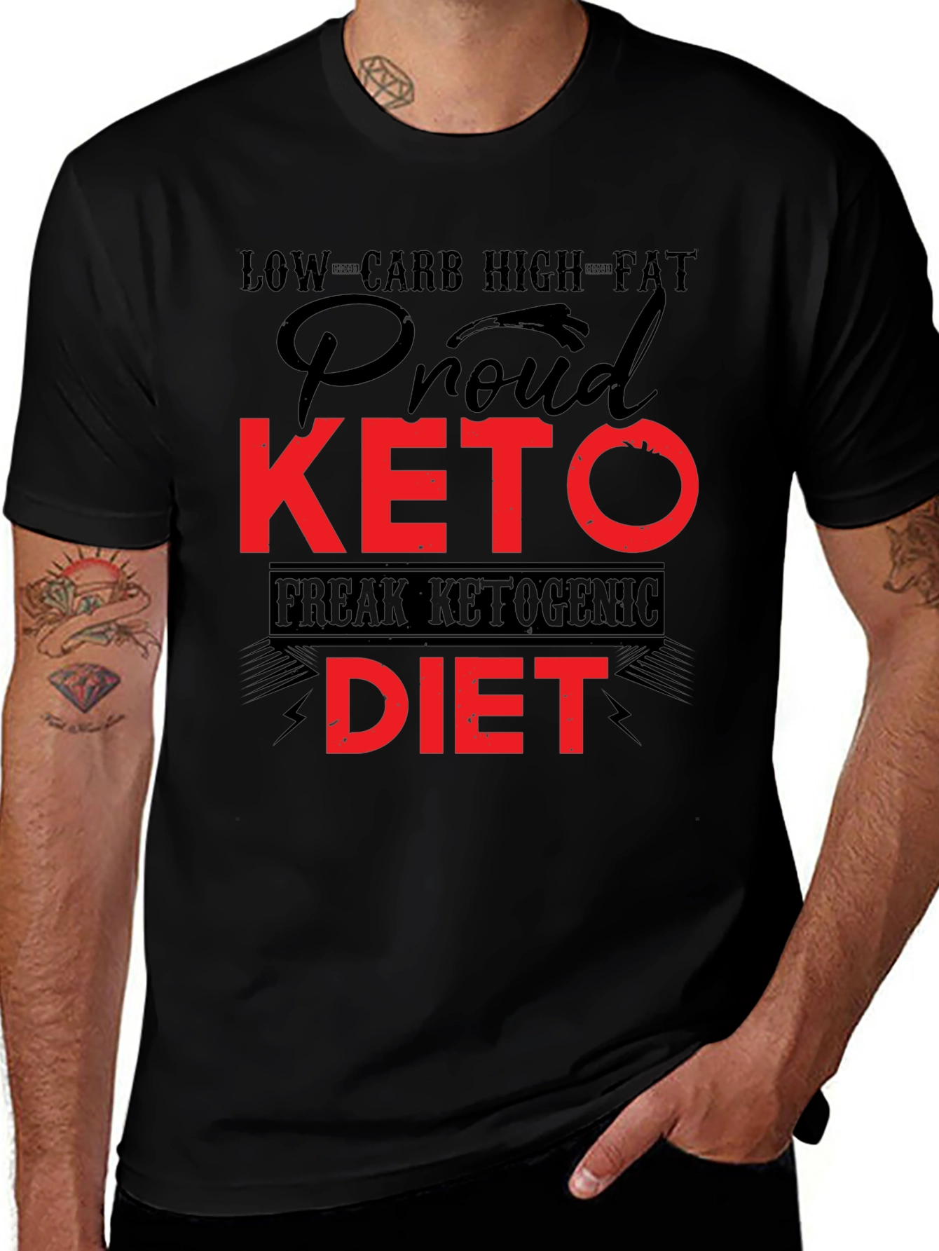 Camiseta Hombre Keto: Orgullo Dietético y Estilo