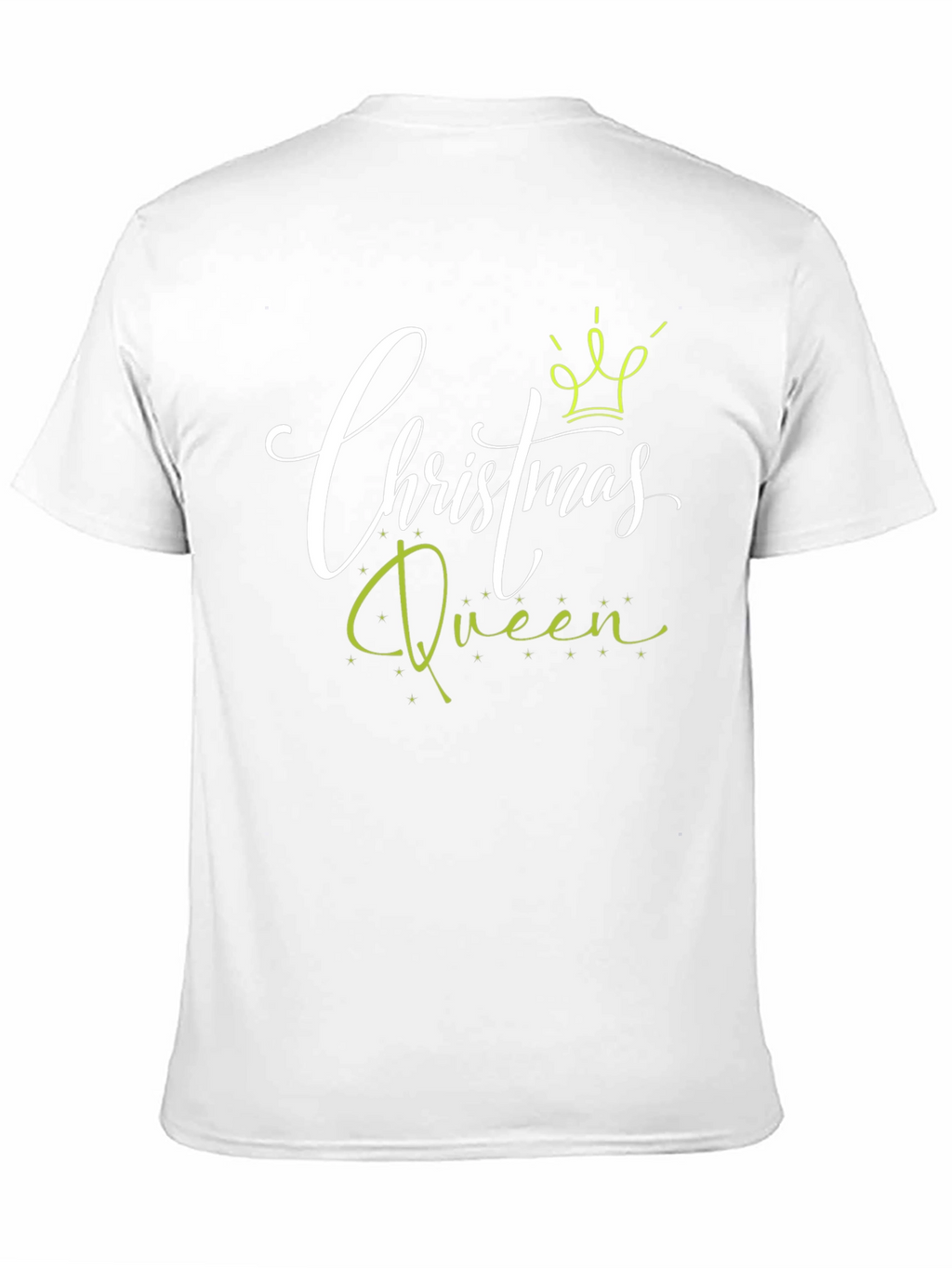Camiseta Negra Christmas Queen para Celebraciones Navideñas