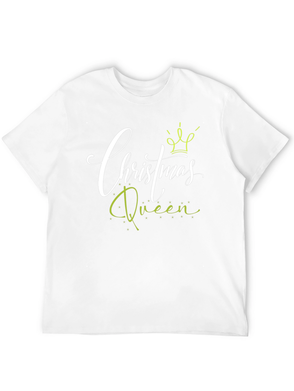 Camiseta Negra Christmas Queen para Celebraciones Navideñas