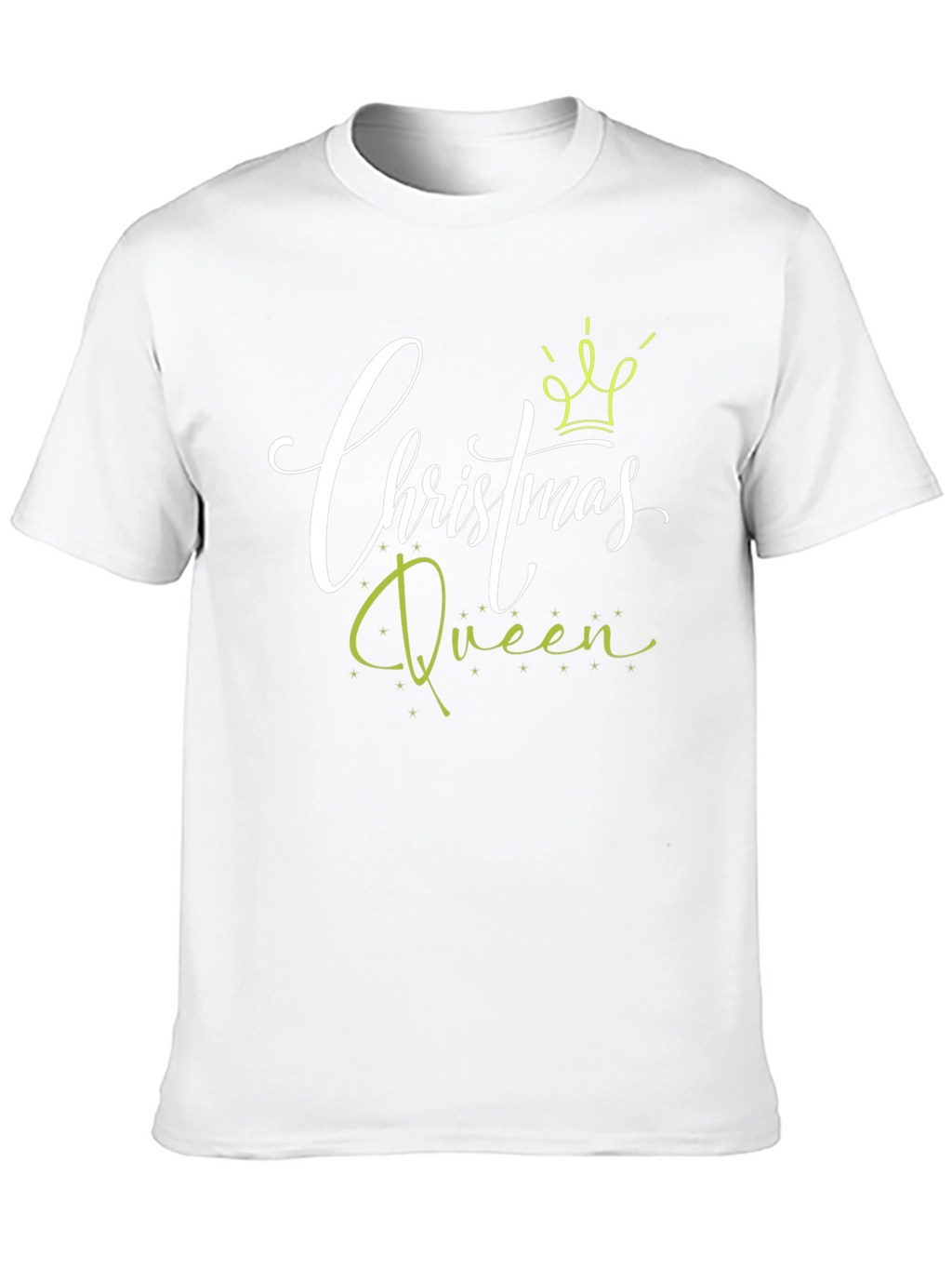 Camiseta Negra Christmas Queen para Celebraciones Navideñas