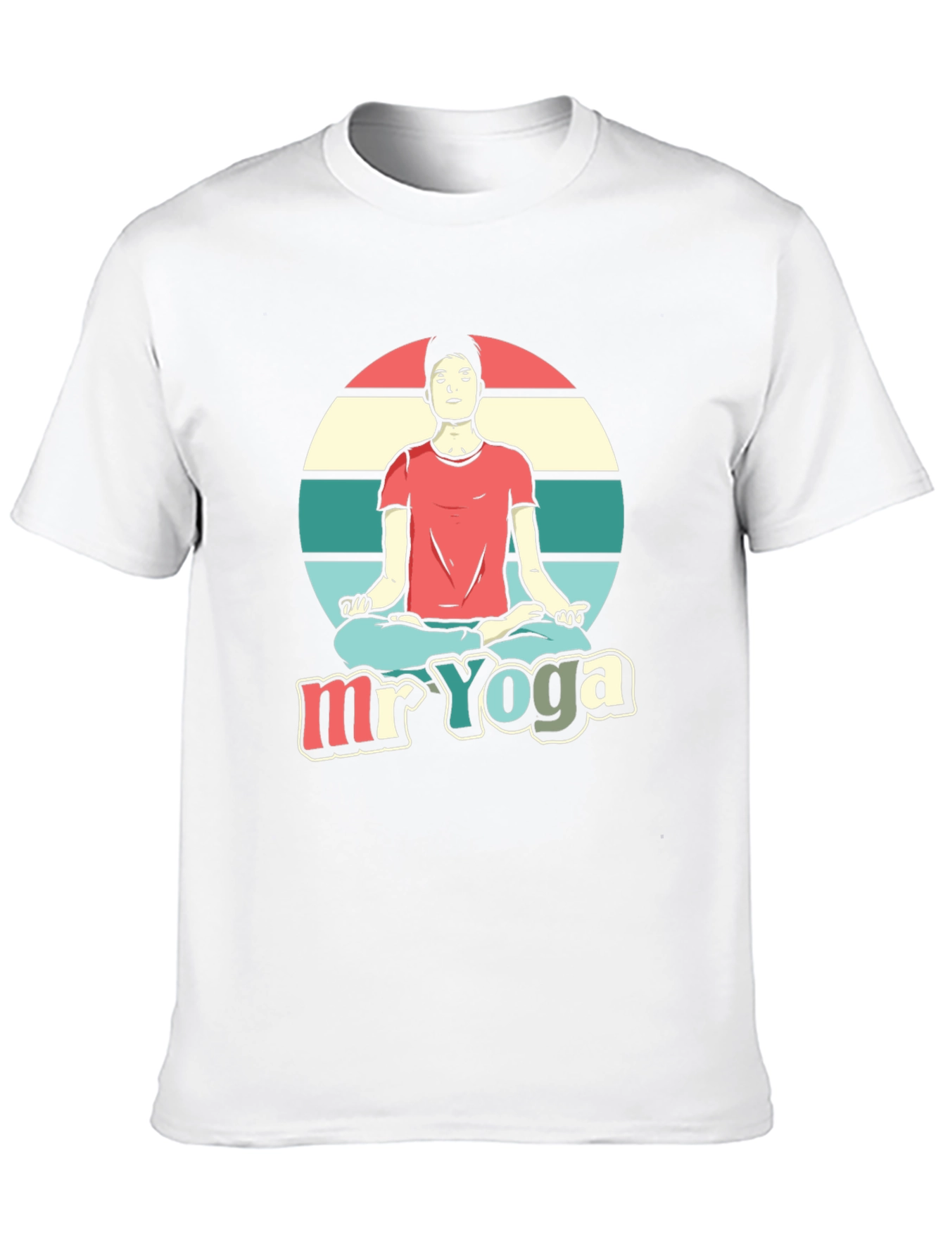 Camiseta Hombre Diseño Yoga - Estilo Relajado
