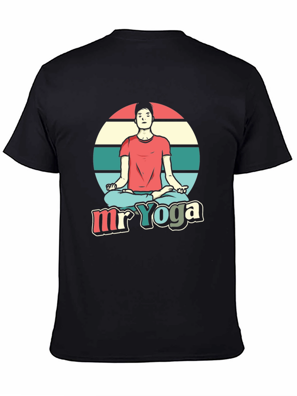Camiseta Hombre Diseño Yoga - Estilo Relajado
