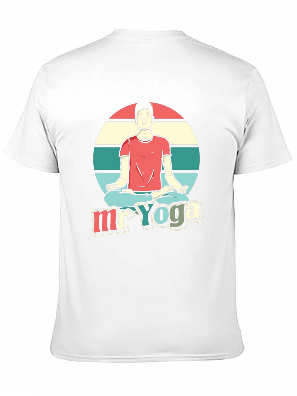 Camiseta Hombre Diseño Yoga - Estilo Relajado
