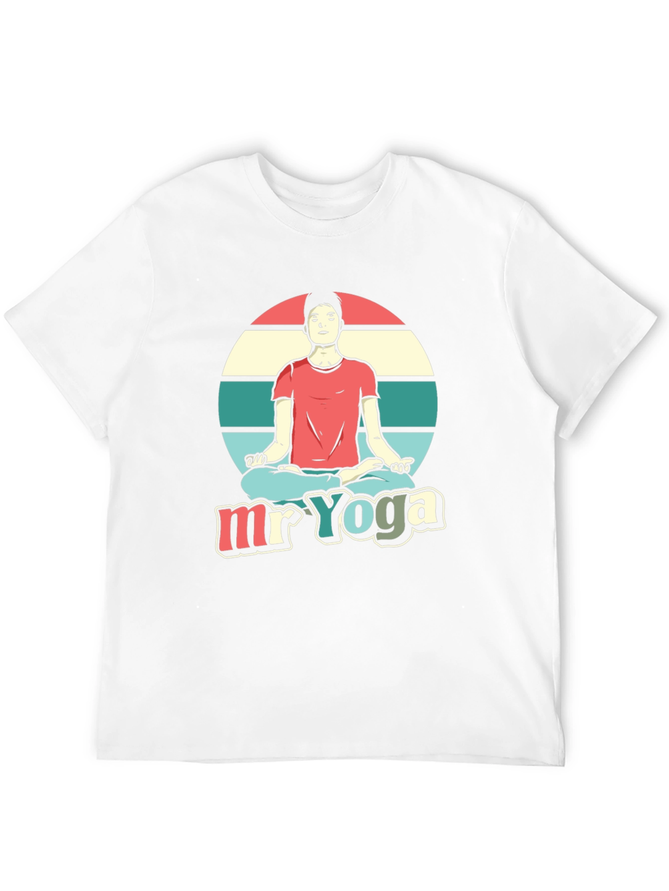 Camiseta Hombre Diseño Yoga - Estilo Relajado