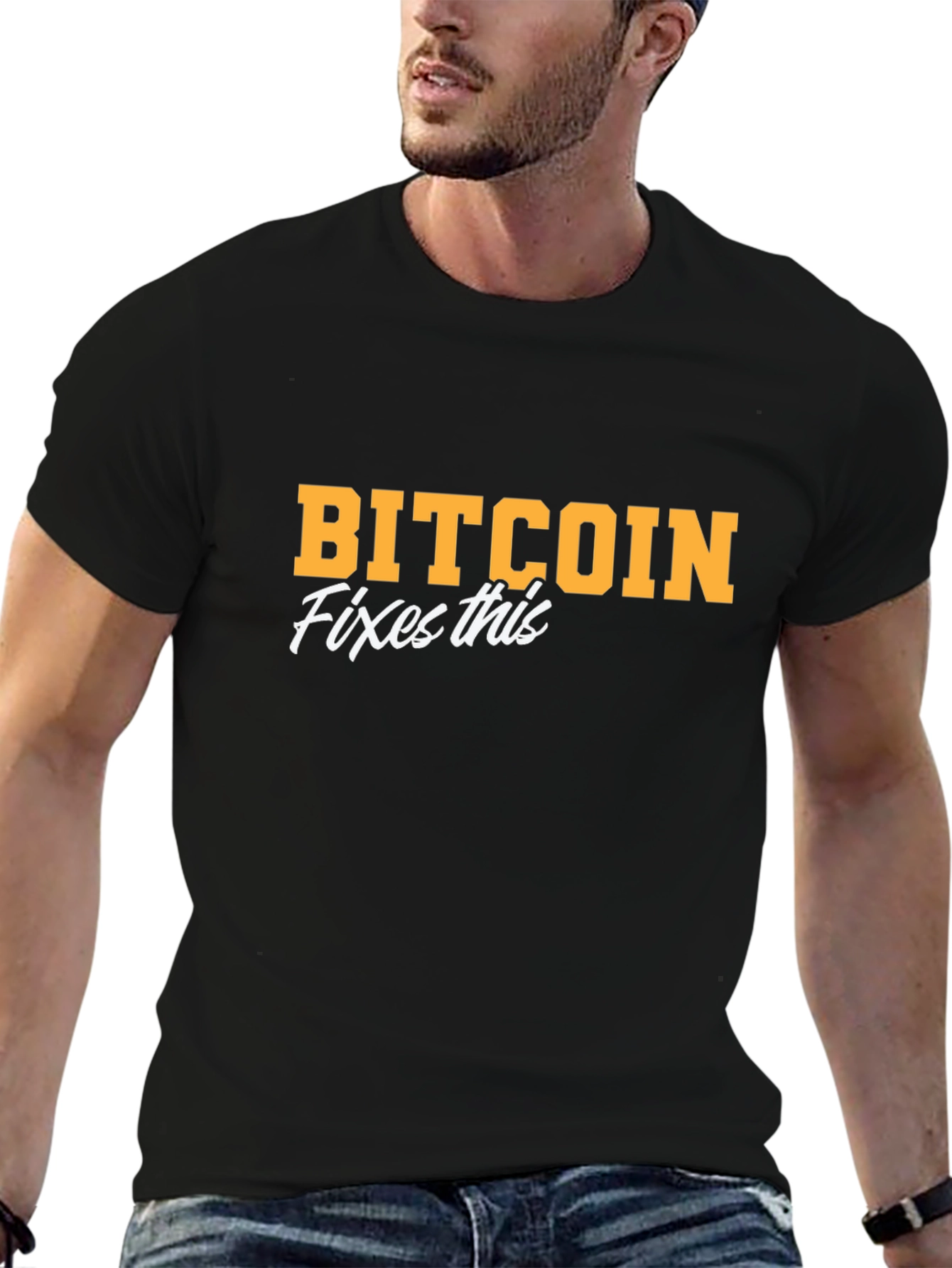 Camiseta Bitcoin Fixes This - Crypto