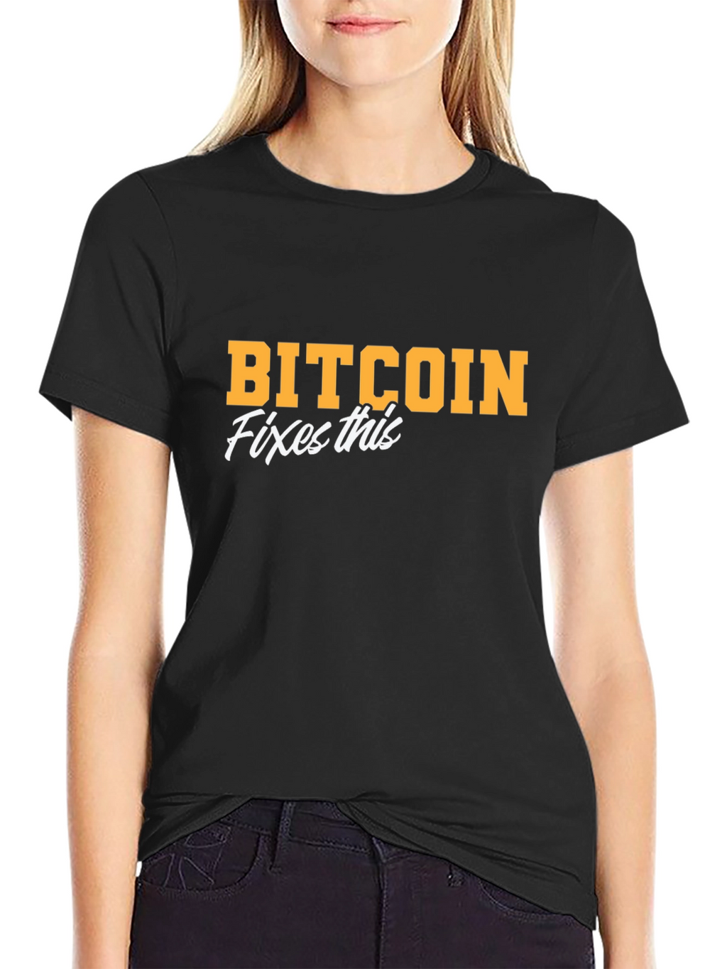Camiseta Bitcoin Fixes This - Crypto