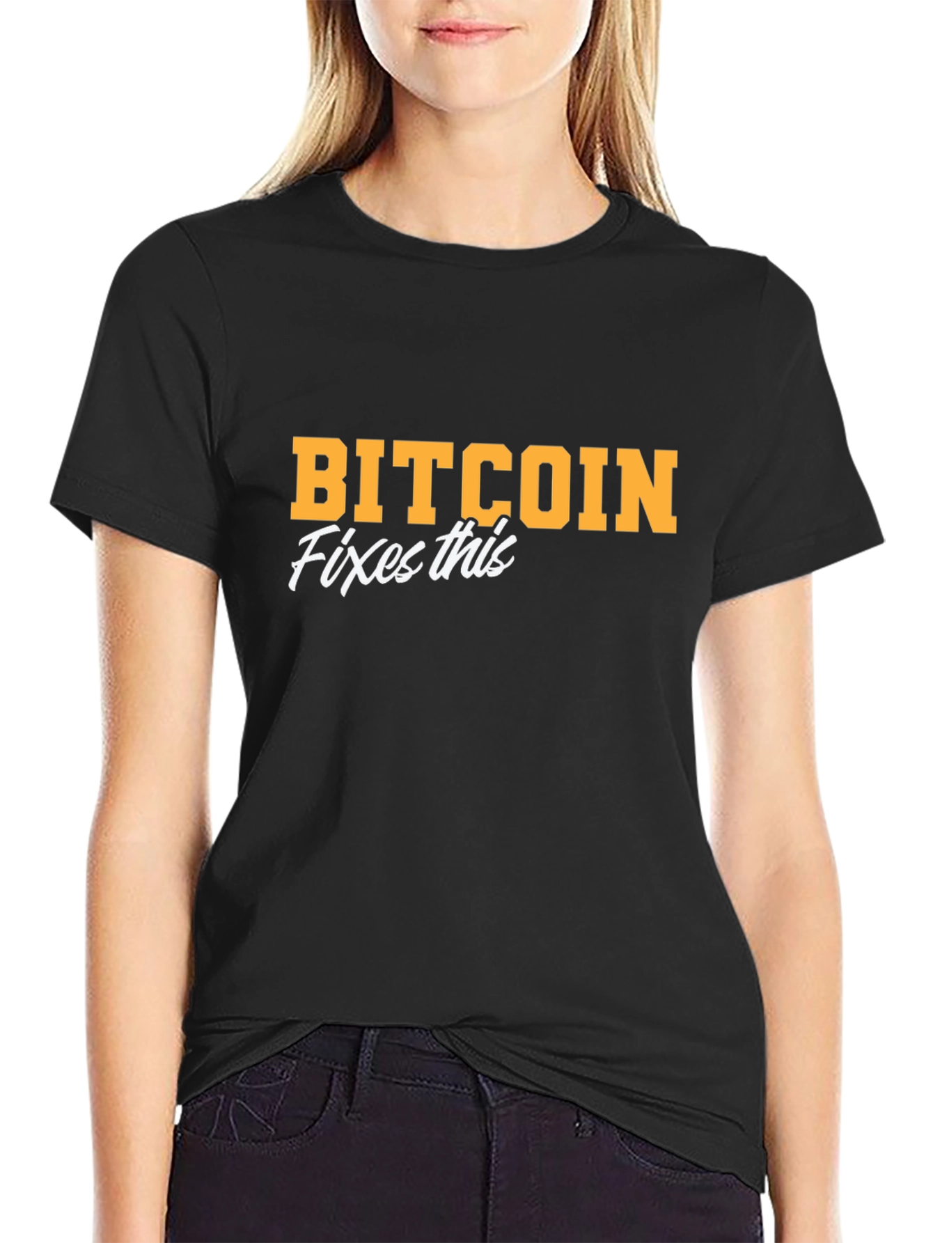 Camiseta Bitcoin Fixes This - Crypto