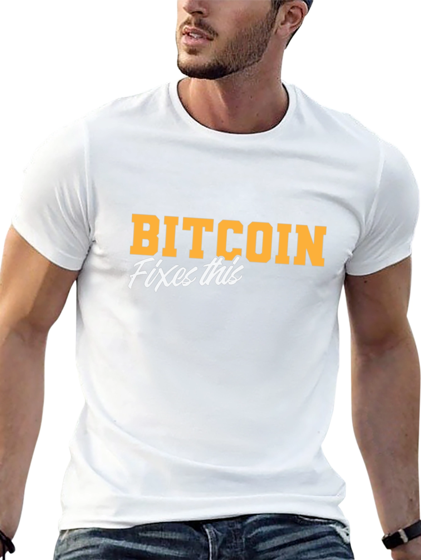 Camiseta Bitcoin Fixes This - Crypto