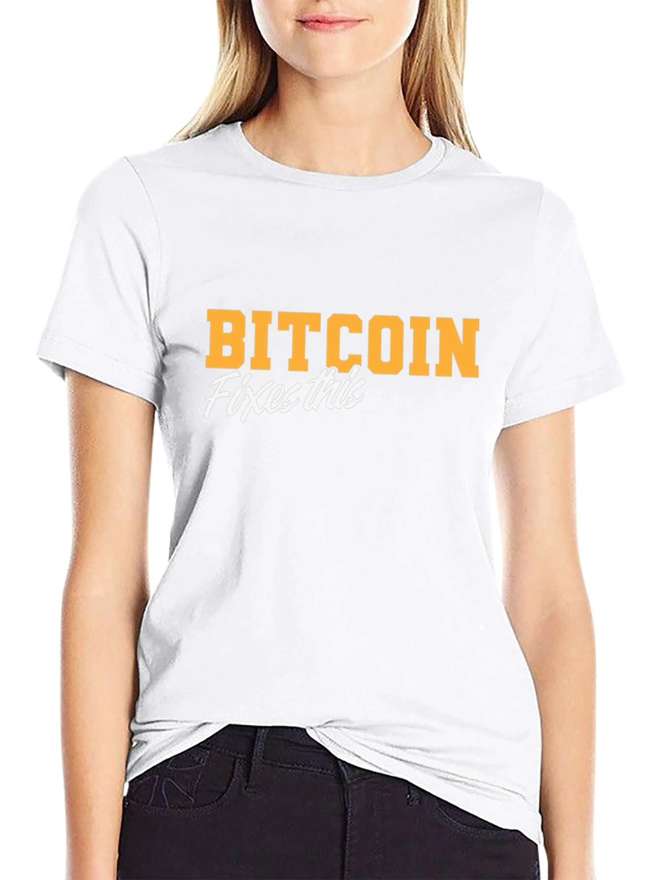 Camiseta Bitcoin Fixes This - Crypto